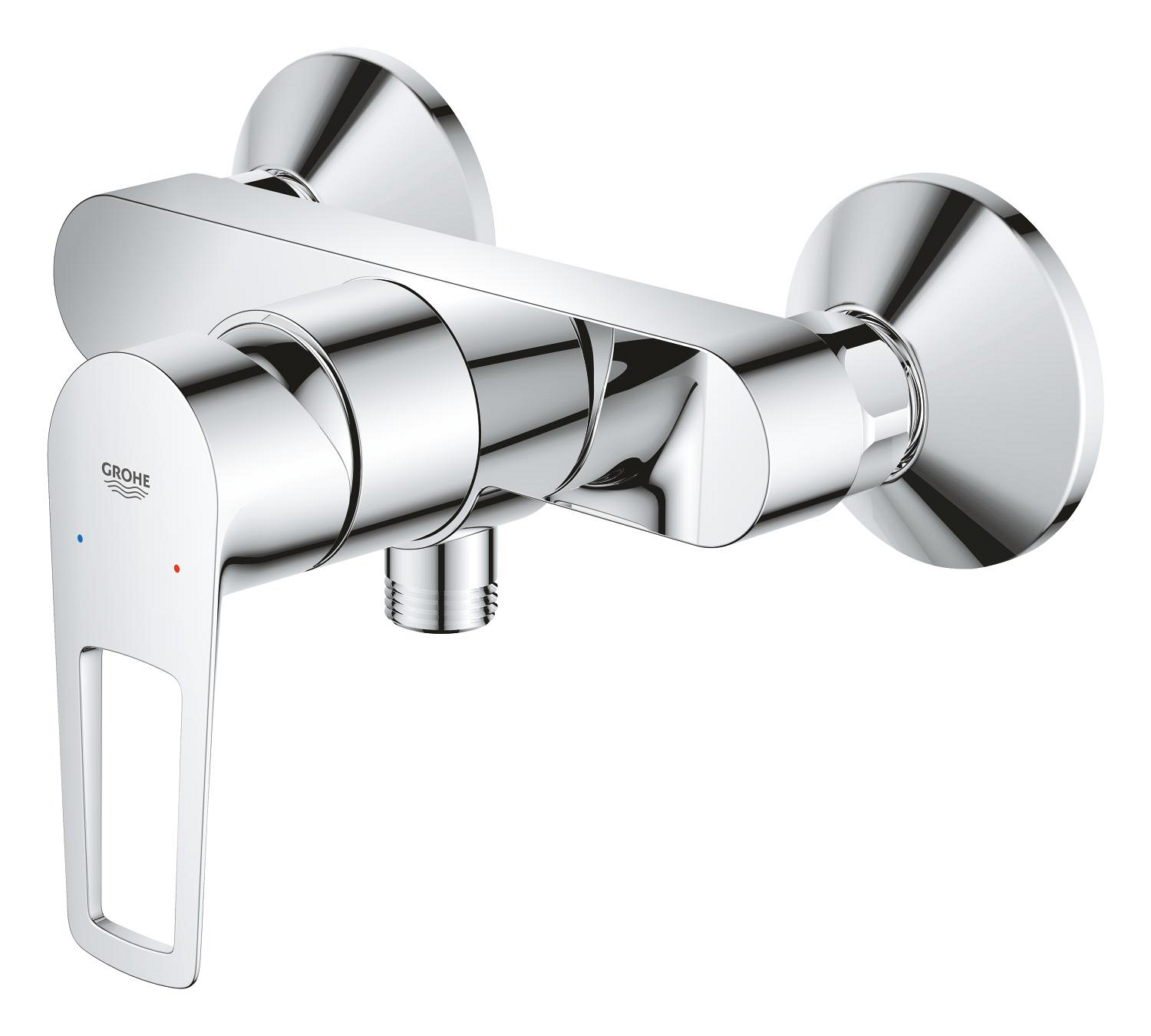 Baterie dus Grohe 23634001, 1 bar, 225 mm, 134 mm, 2 orificii instalare, 1/2 dimensiune racord furtun, Crom