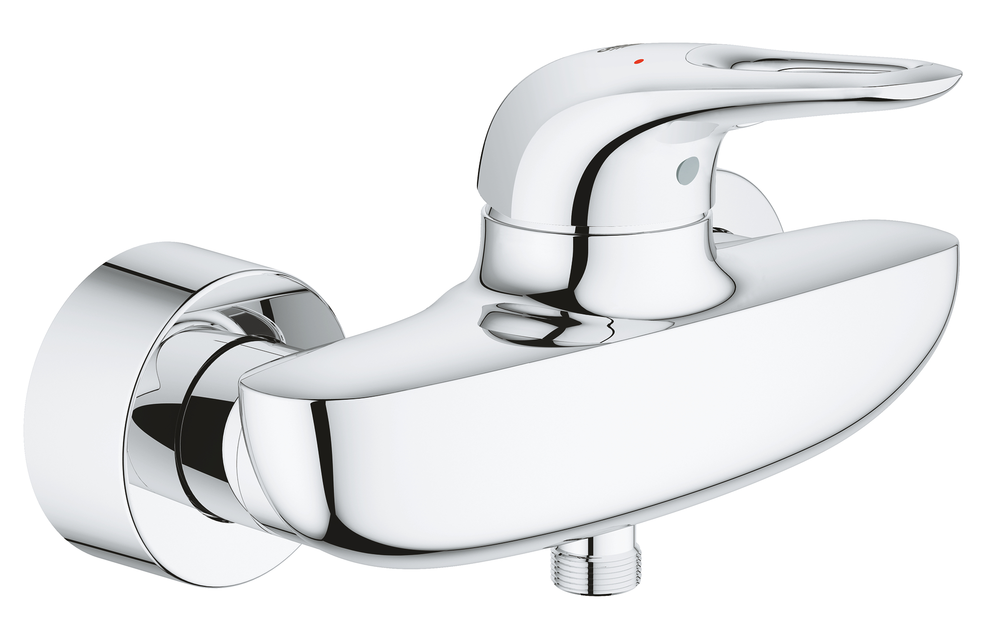 Grohe Baterie dus grohe eurostyle 33590003, 1/2'', monocomanda, cartus ceramic, protectie reflux, crom