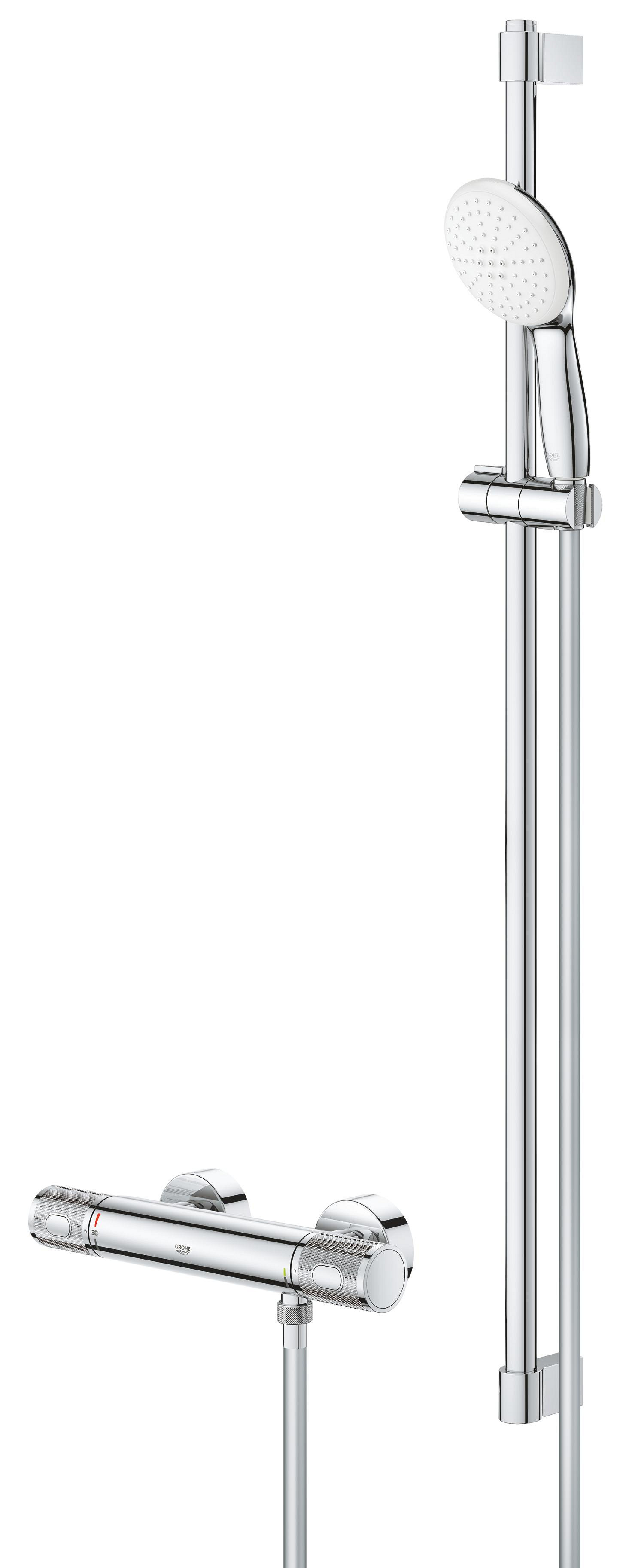 Set baterie dus Grohe 34835001, tip incastrare aparent, tip comanda du