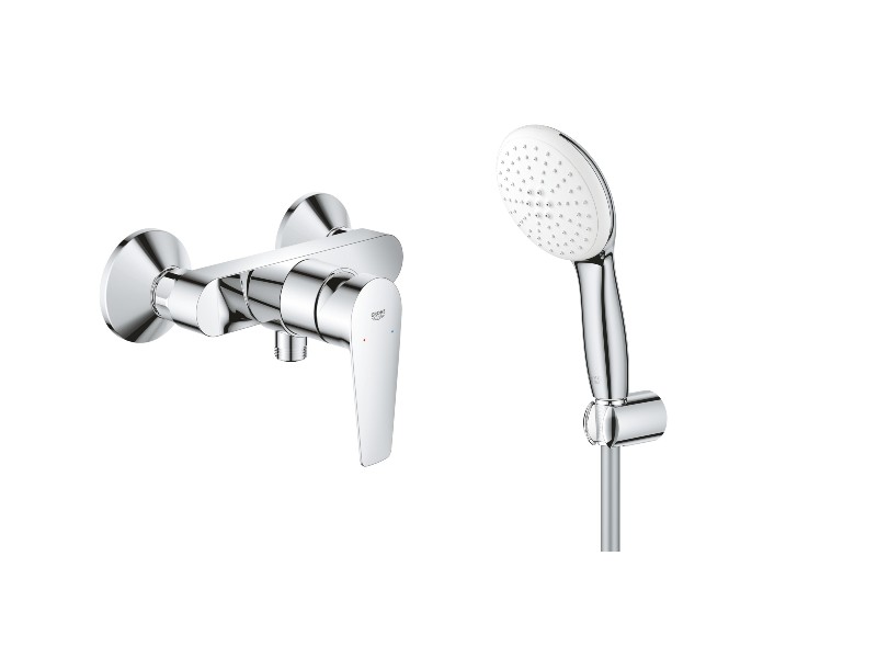 Grohe Baterie dus grohe startedge, aparenta, set dus, 2 functii, crom, 24197001-3st