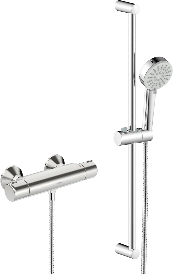 Hansa Baterie dus hansa basic, aparenta, termostat, set dus, crom, 55150131