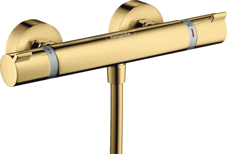 Hansgrohe Baterie dus hansgrohe ecostat, aparenta, termostat, lucios, auriu, 13116990