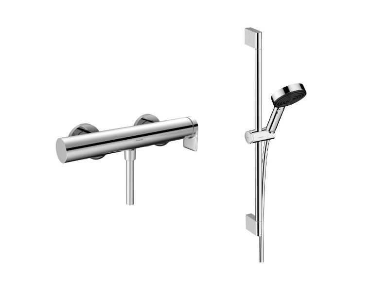 Hansgrohe Baterie dus hansgrohe vivenis, aparenta, coloana dus, 3 functii, crom, 75620000-1st
