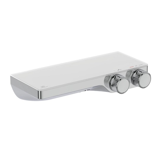 Ideal Standard Baterie dus ideal standard ceratherm s200 a7329aa, 1/2'', aparenta, termostat, dubla comanda, anti-oparire, crom