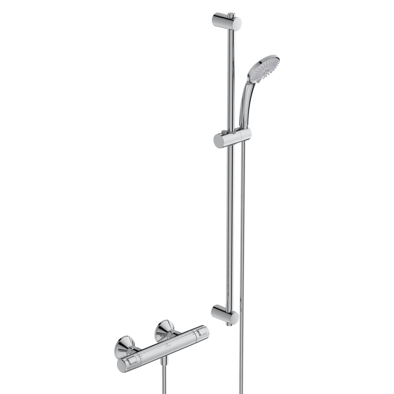 Ideal Standard Baterie dus ideal standard ceratherm t25, aparenta, termostat, coloana dus, crom, a7204aa