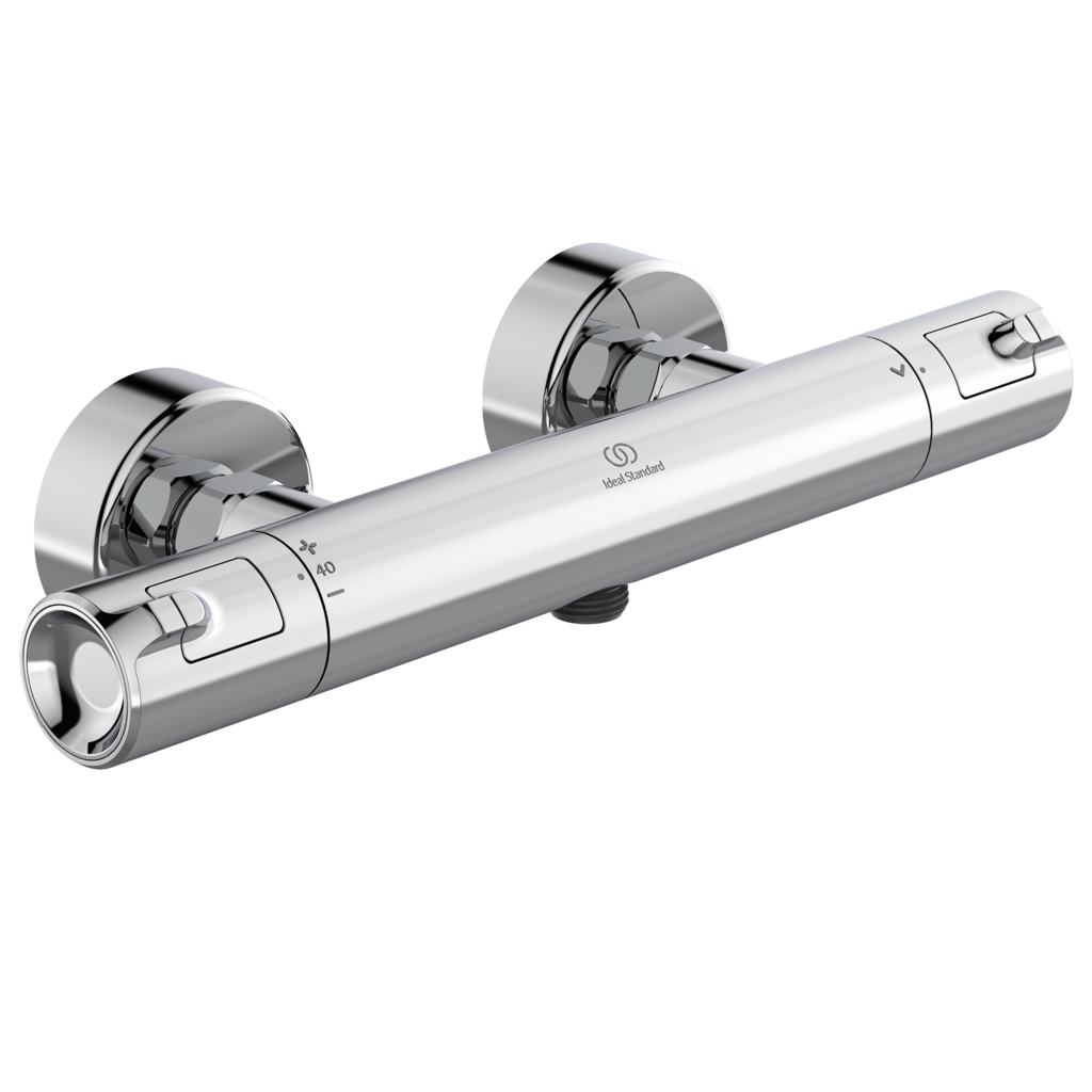 Ideal Standard Baterie dus ideal standard ceratherm t50 a7214aa, 1/2'', aparenta, termostat, anti-oparire, crom