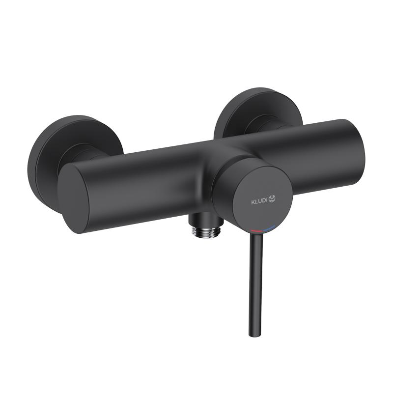 Kludi Baterie dus kludi bozz 388313976, 1/2'', aparent, monocomanda, cartus ceramic, mat, negru