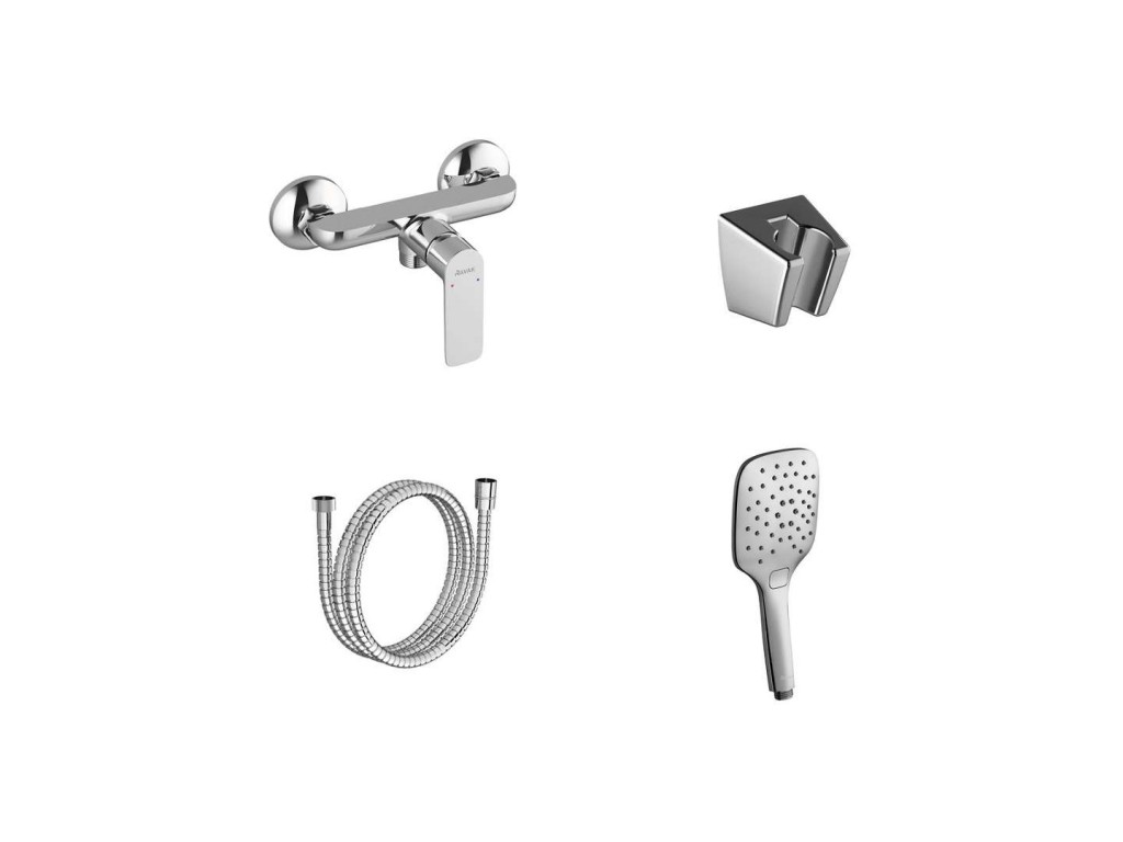 Ravak  Baterie dus ravak classic, aparenta, set dus, 3 functii, crom, x07s118