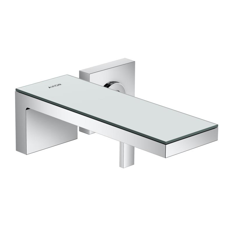 AXOR Baterie lavoar axor myedition 47060000, 1/2'', marimea l, montare pe perete, fara ventil, necesita set fixare, sticla, crom