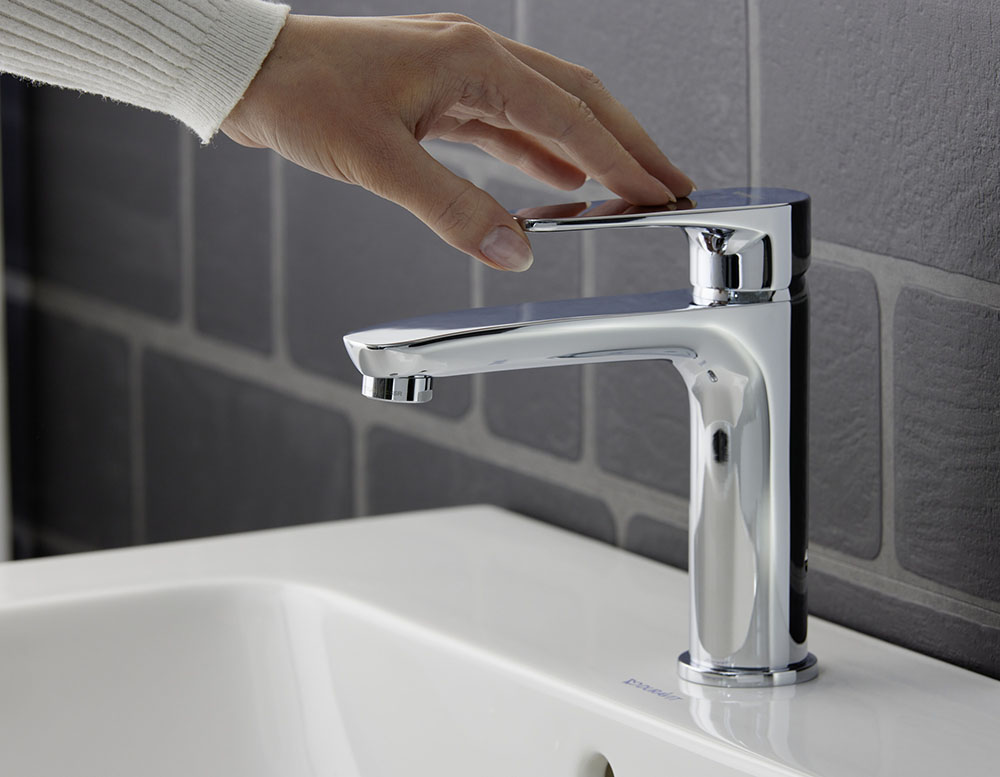 Baterie lavoar Duravit B11010002010, 5.5 l/min, 0.5 bar, 35 mm, 155 mm, 101 mm, 375 mm, 1 orificii instalare, Crom