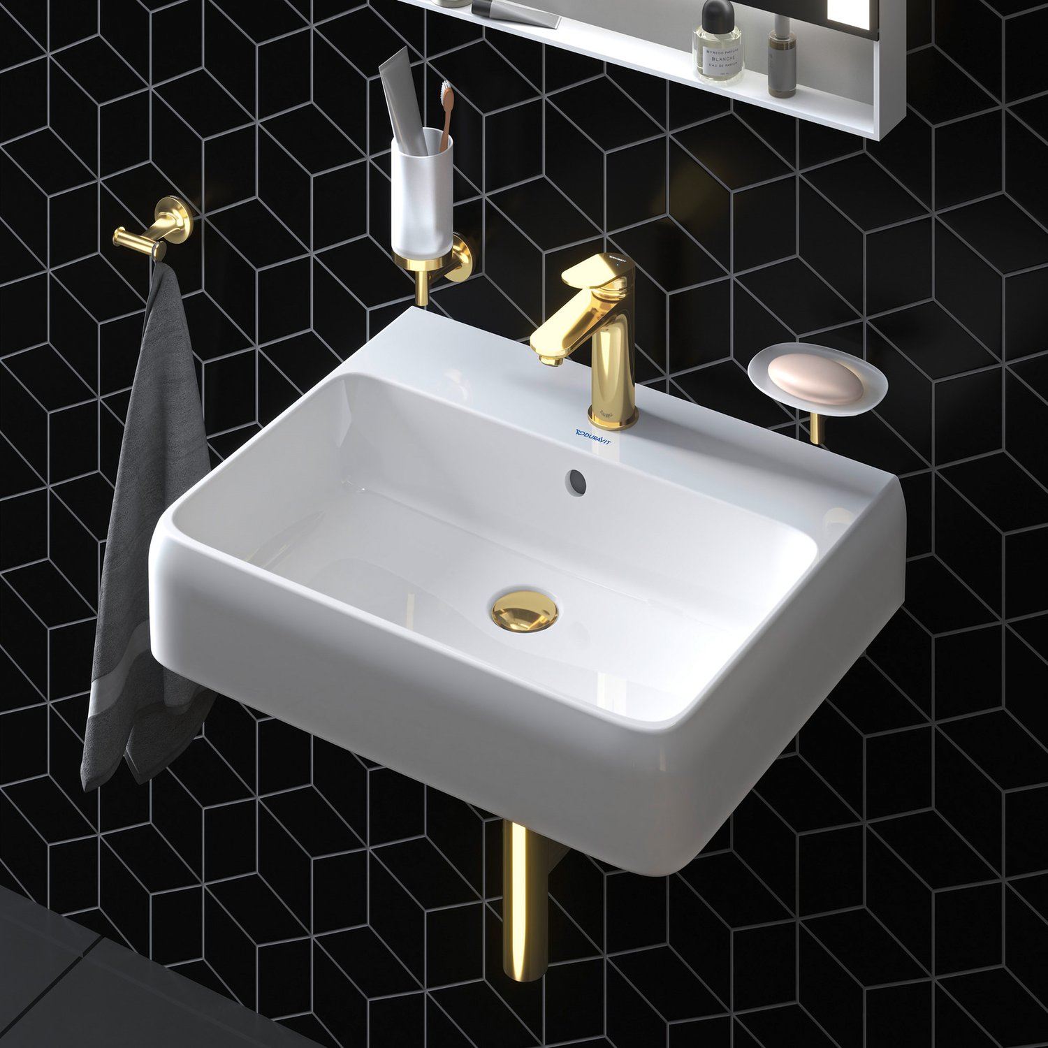Baterie lavoar Duravit WA1020001034, Wave, tip comanda monocomanda, ma