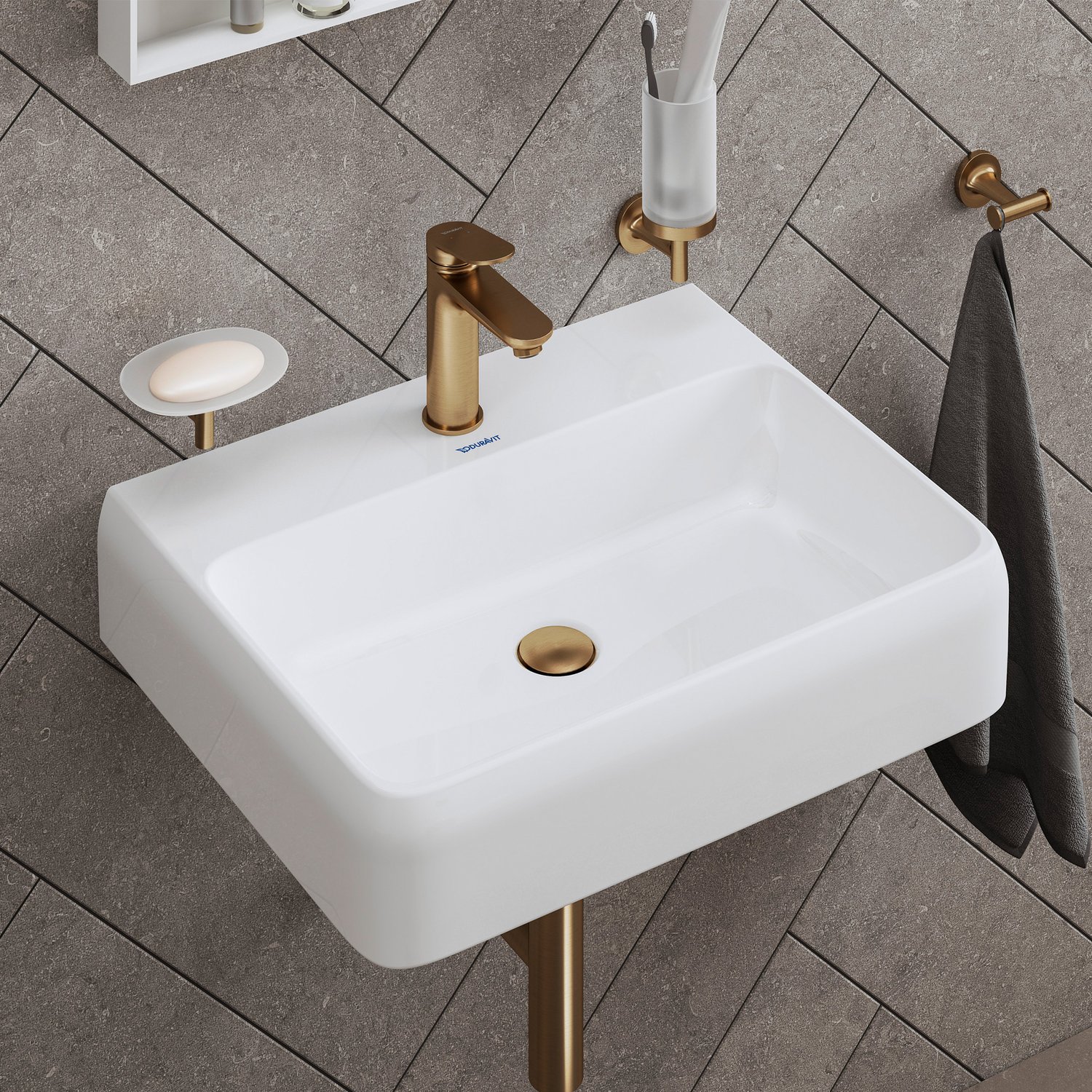 Baterie lavoar Duravit WA1020001004, Wave, tip comanda monocomanda, ma