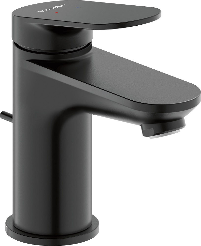 Duravit  Baterie lavoar duravit wave, s, 137 mm, ventil, mat, negru, wa1010001046