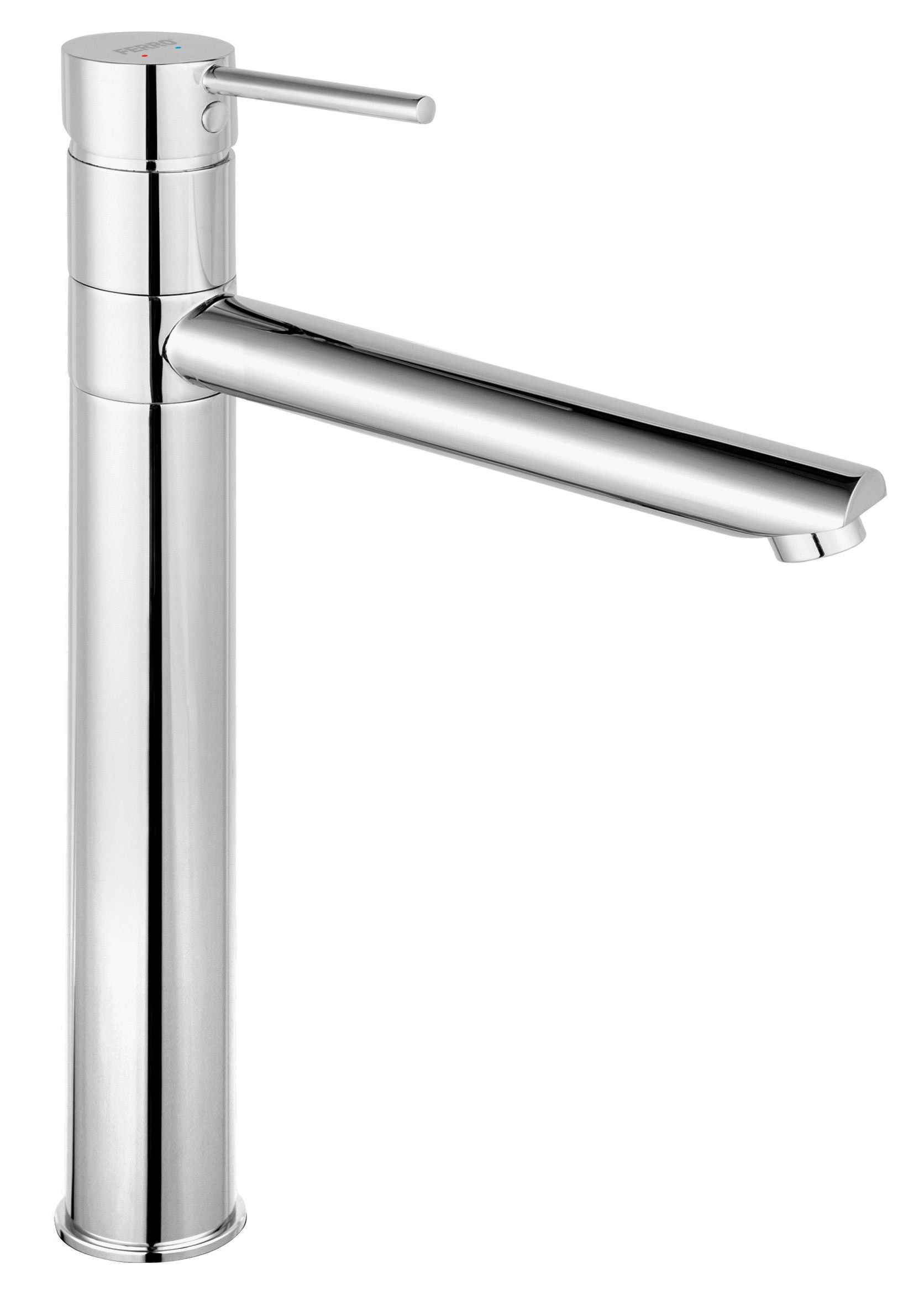 Ferro Baterie lavoar ferro fiesta bfi2l, 3/8'', marimea xl, monocomanda, pivotanta, cartus ceramic, fara evacuare, crom