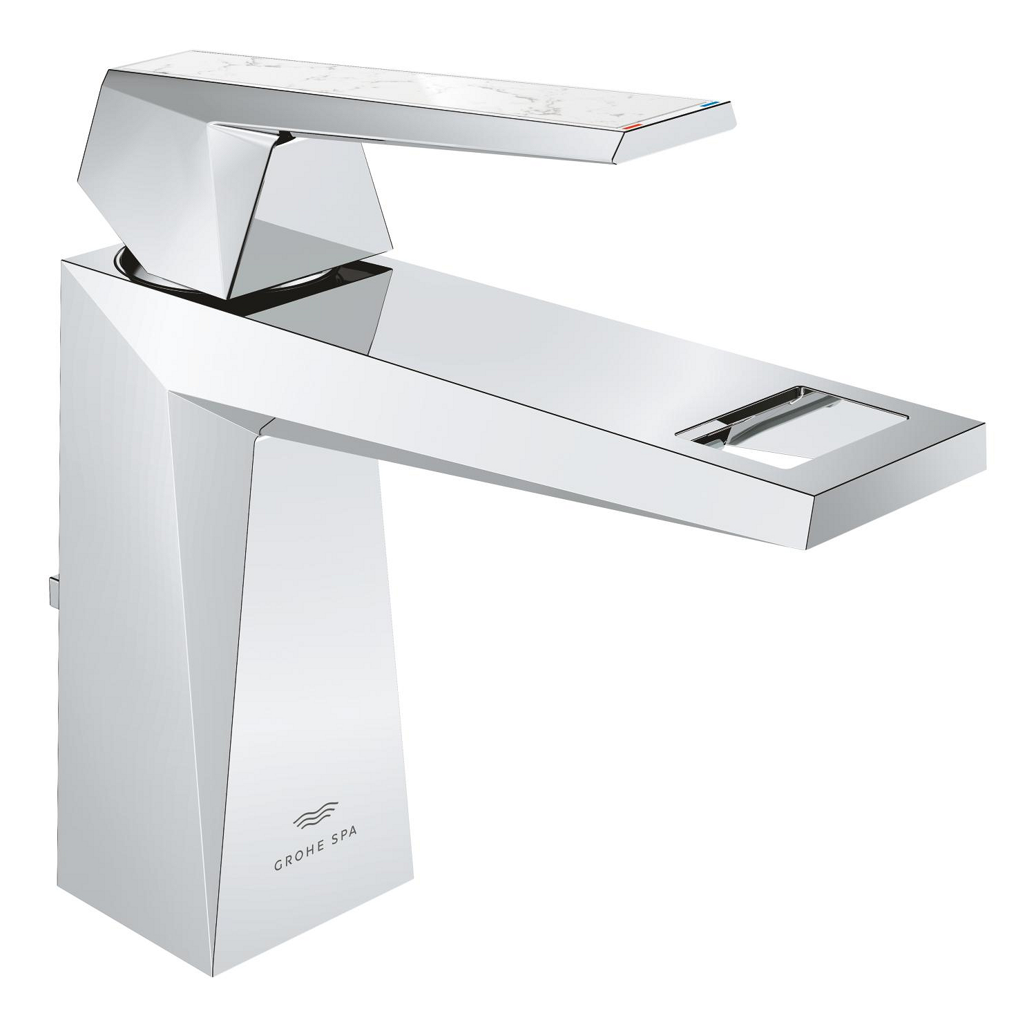Grohe SPA Baterie lavoar grohe allure brilliant, m, 164 mm, ventil, ornament quartz, crom, 24398000