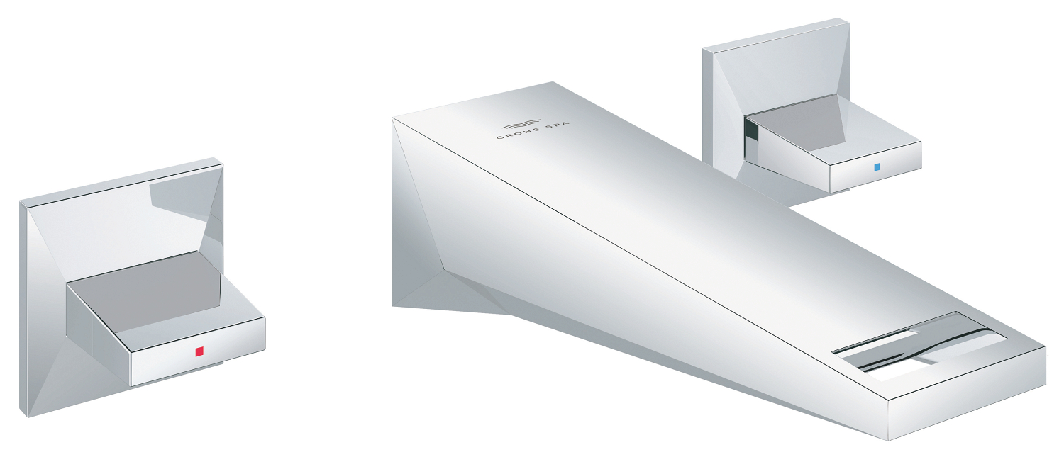Grohe SPA Baterie lavoar grohe allure brilliant, pe perete, 161 mm, necesita valva, crom, 20628000