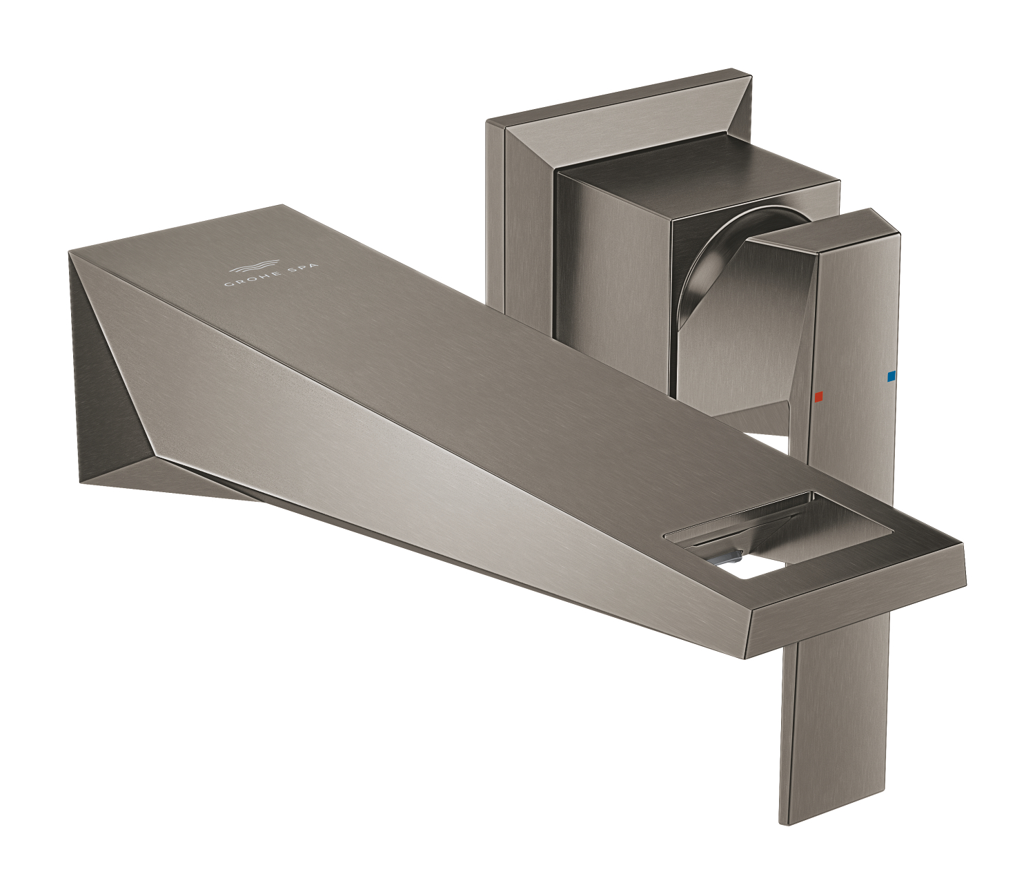 Grohe SPA Baterie lavoar grohe allure brilliant, pe perete, 161 mm, necesita valva, mat, grafit, 29402al0