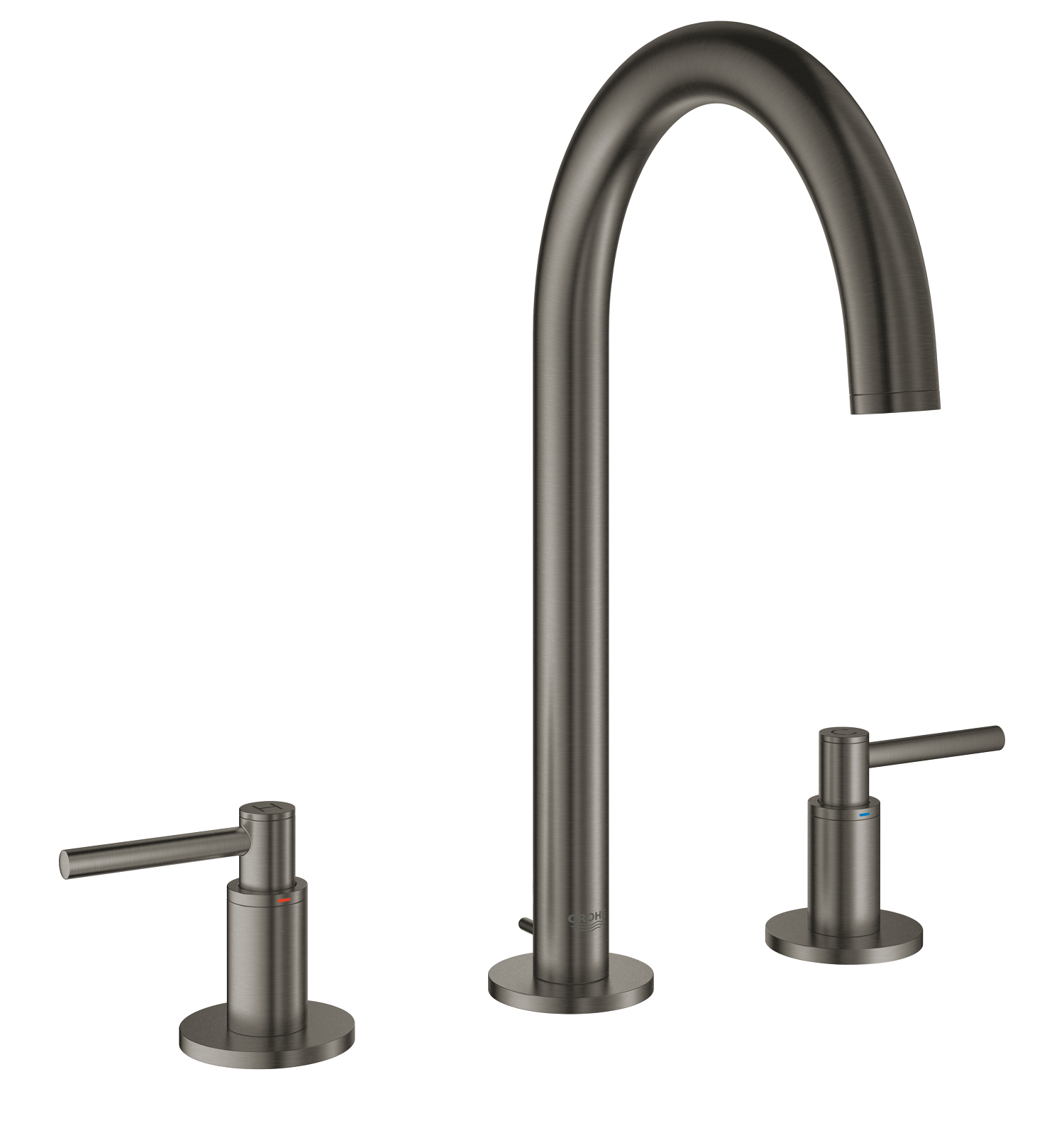 Grohe Baterie lavoar grohe atrio, pe blat, m, 291 mm, ventil, mat, grafit, 20009al3