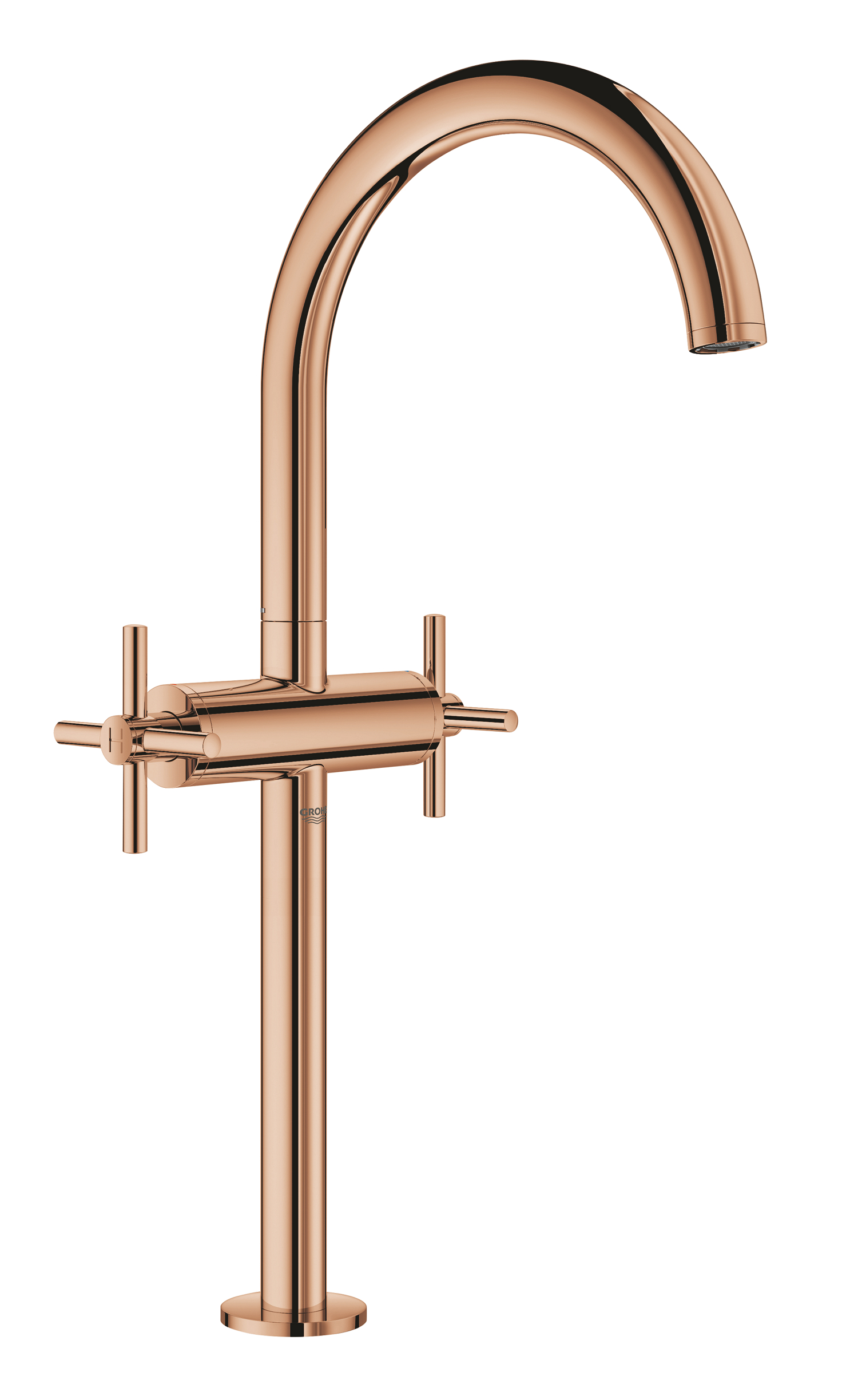 Grohe Baterie lavoar grohe atrio 21044da3, 3/8'', marimea xl, pivotanta, ventil push to open, lucios, cupru