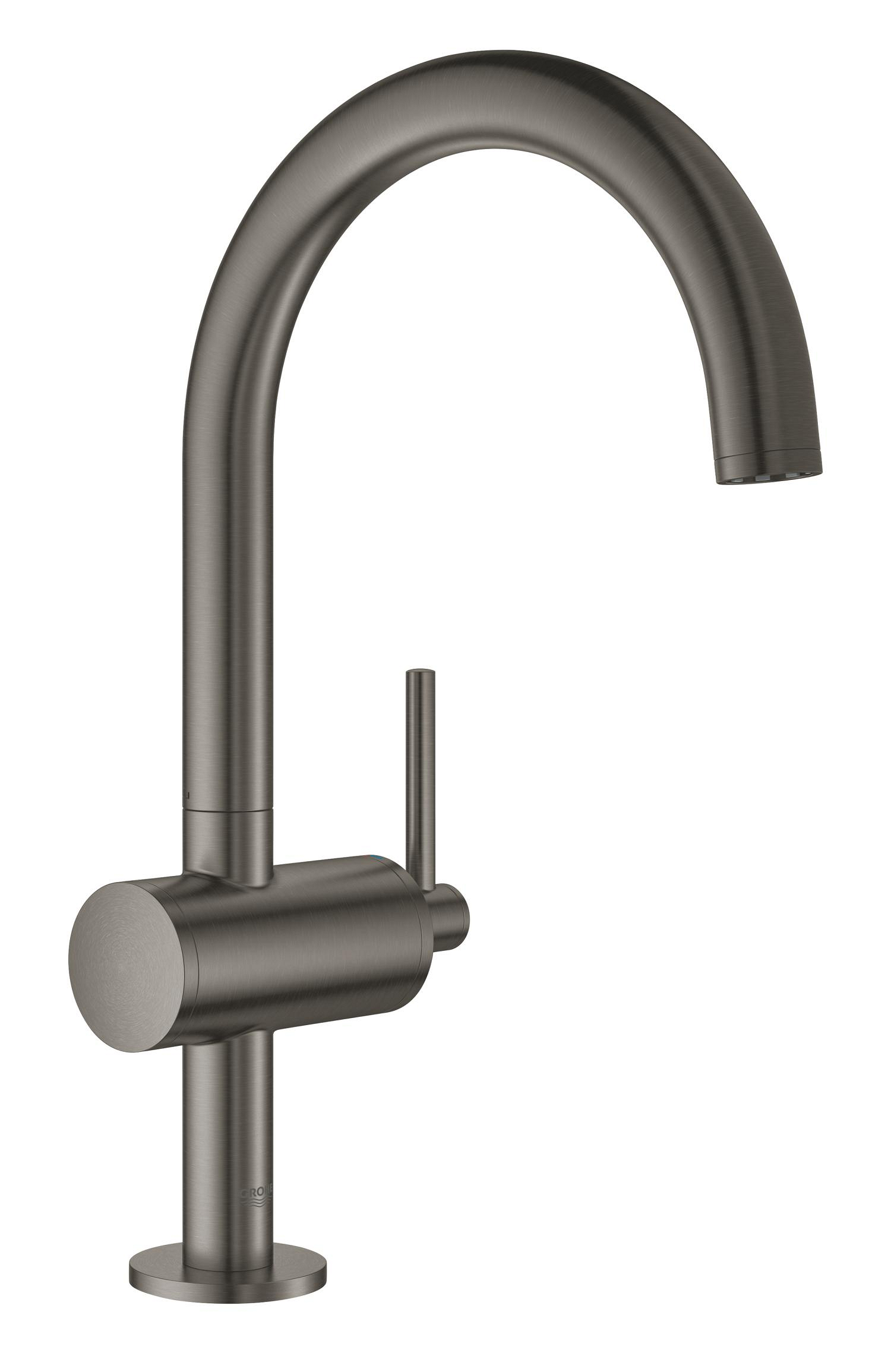 Grohe Baterie lavoar grohe atrio 32042al3, 3/8'', l, 310 mm, ventil, mat, grafit