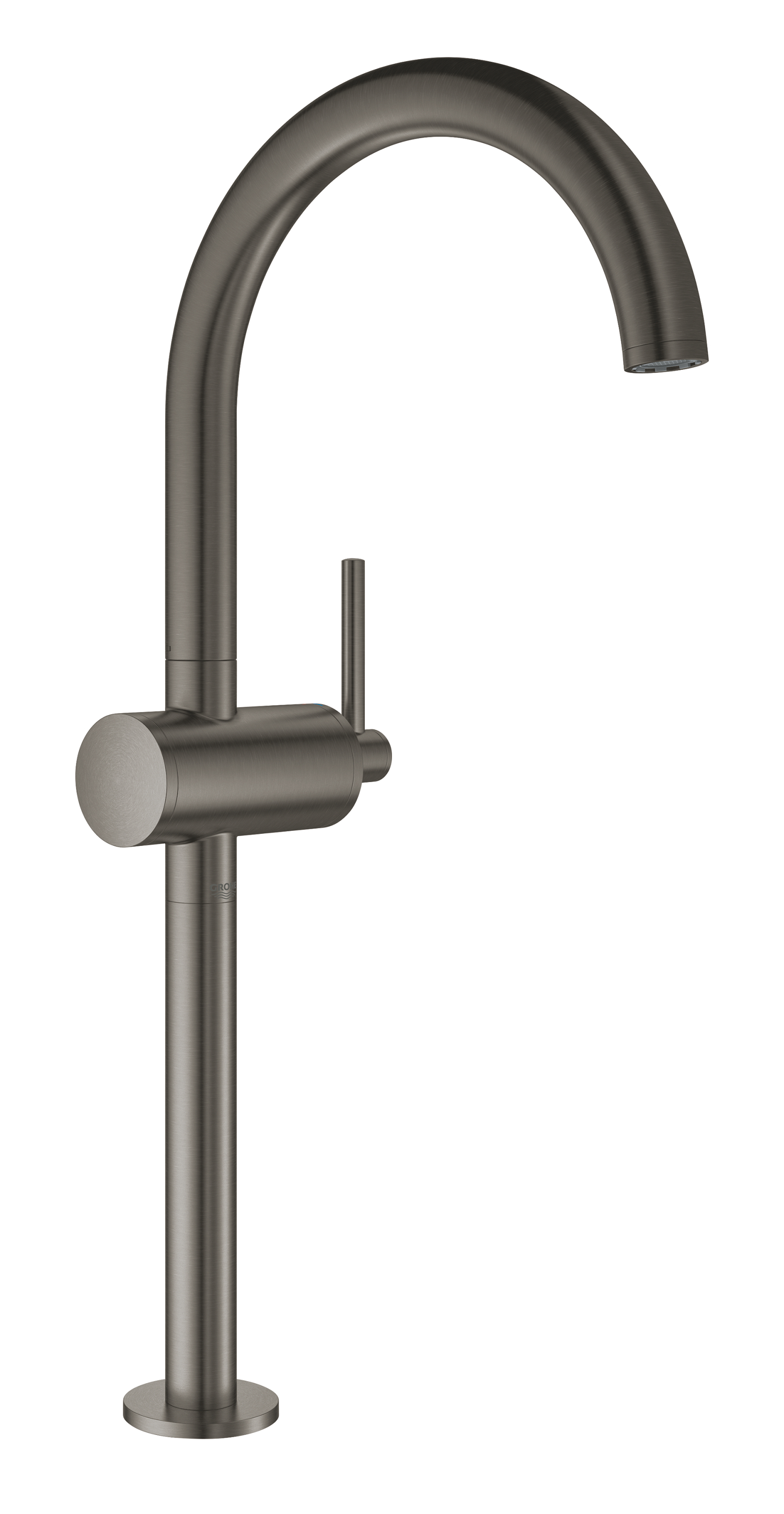 Grohe Baterie lavoar grohe atrio 32647al3, 3/8'', marimea xl, pivotanta, ventil push to open, mat, grafit