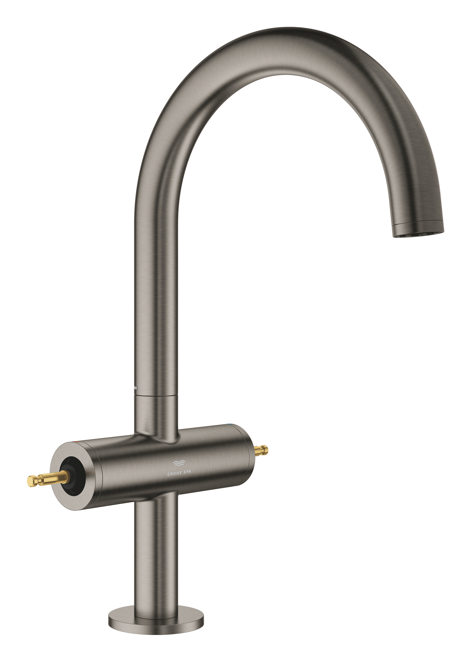 Grohe SPA Baterie lavoar grohe atrio private collection, l, 303 mm, necesita maner, ventil, mat, grafit, 21134al0