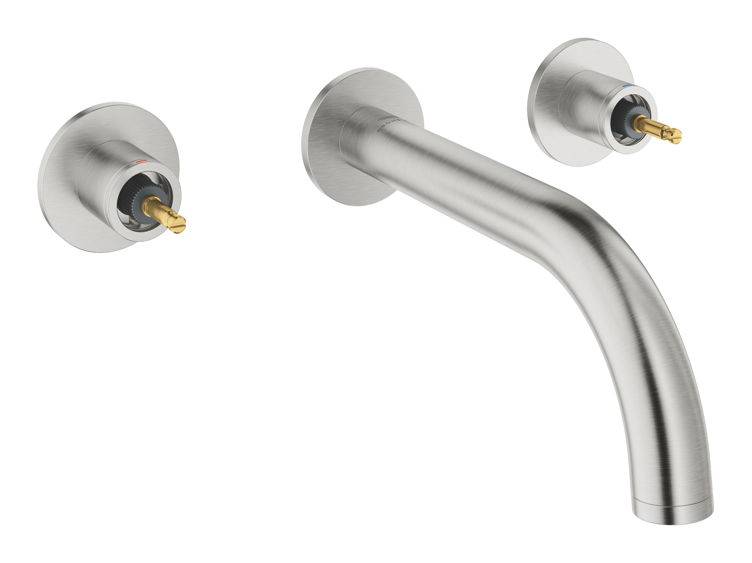 Grohe SPA Baterie lavoar grohe atrio private collection, pe perete, 200 mm, necesita valva/maner, mat, otel satinat, 20587dc0