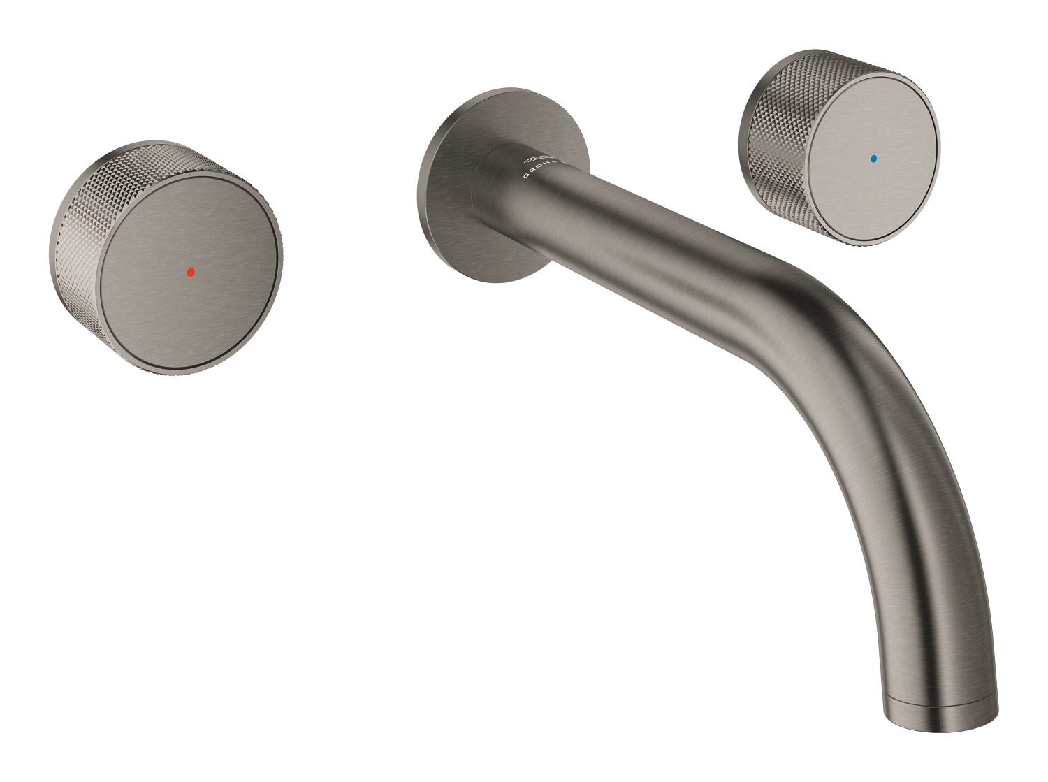 Grohe SPA Baterie lavoar grohe atrio private collection, pe perete, 200 mm, necesita valva, mat, grafit, 20589al0