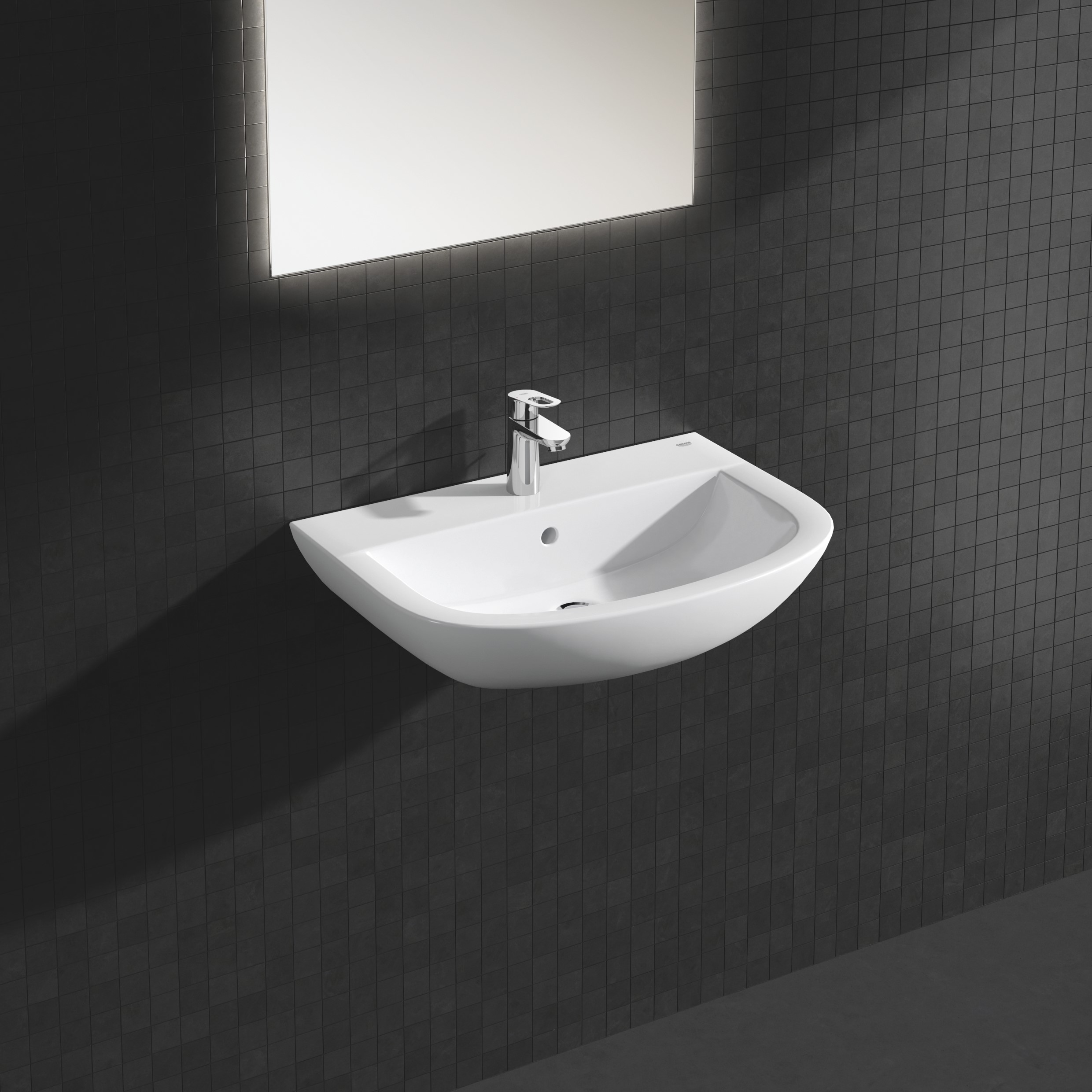 Baterie lavoar Grohe 23335000, 28 mm, 5.7 l/min, 1 bar, 35 mm, 150 mm, 91 mm, 1.24 kg, 395 mm, monocomanda, Crom