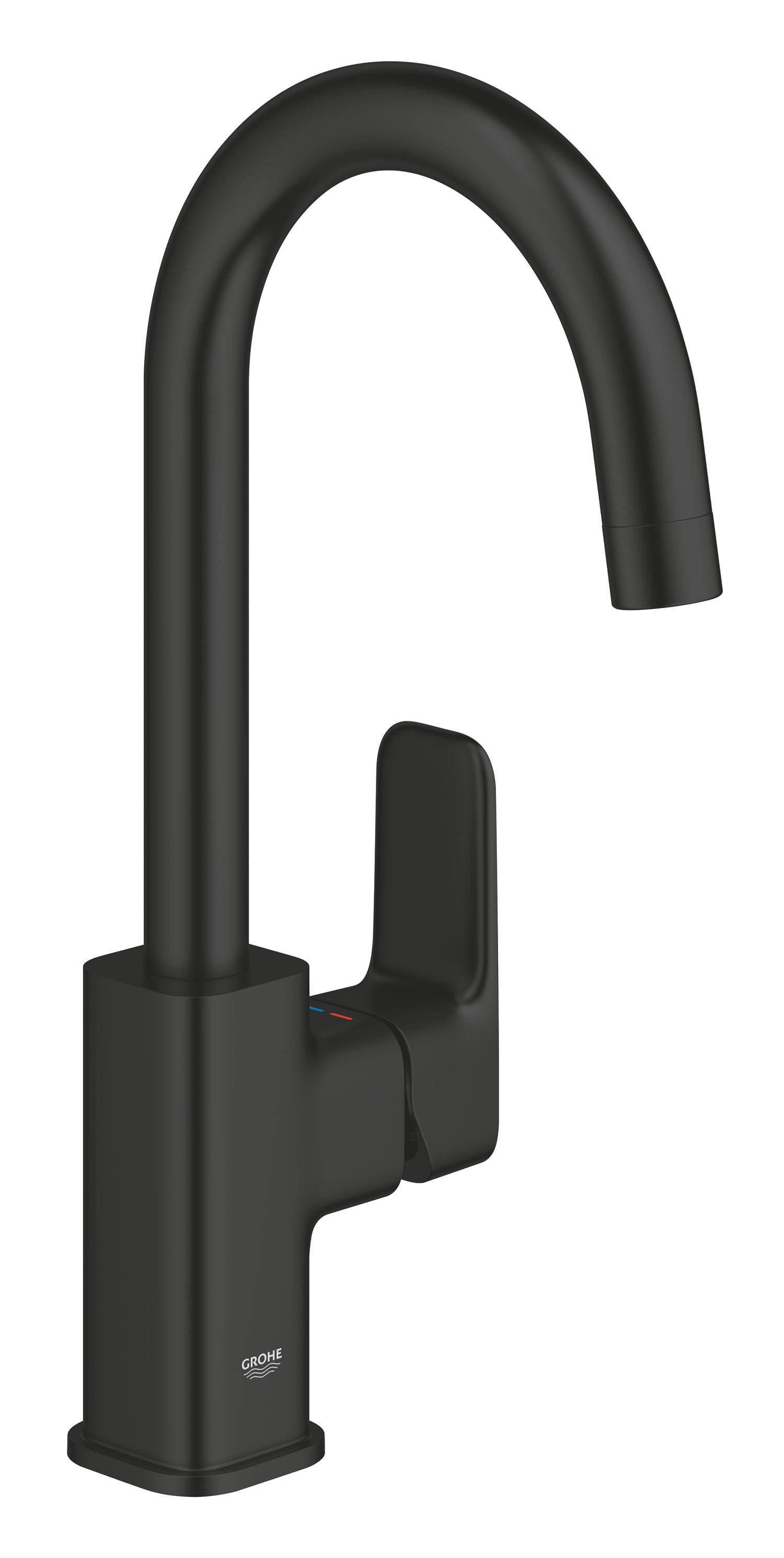 Baterie lavoar Grohe 1017712430, 28 mm, 5 l/min, 0.6 bar, 35 mm, 311 mm, 140 mm, 395 mm, 1 orificii instalare, Negru