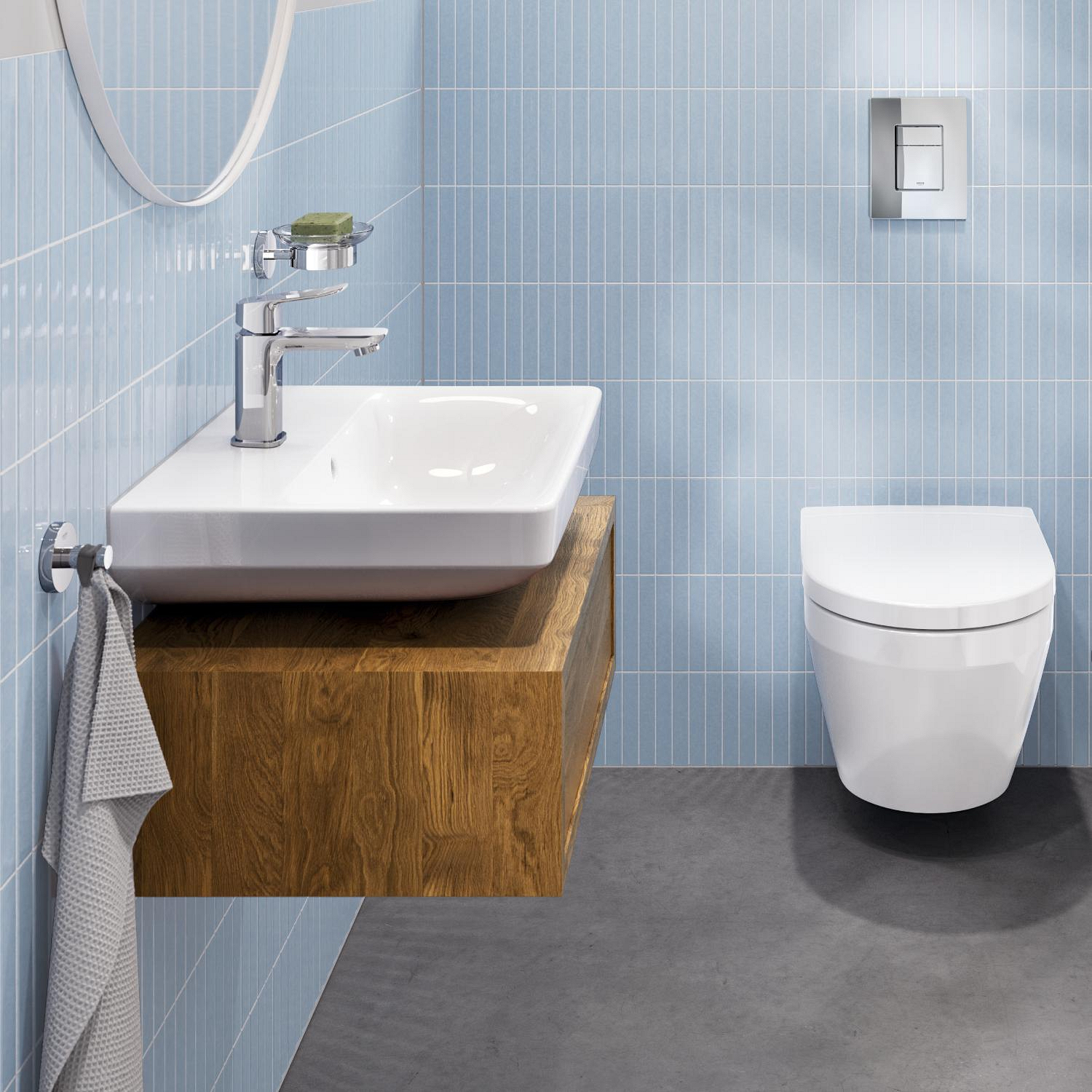 Baterie lavoar Grohe 1018600000, Dice, tip comanda monocomanda, marime