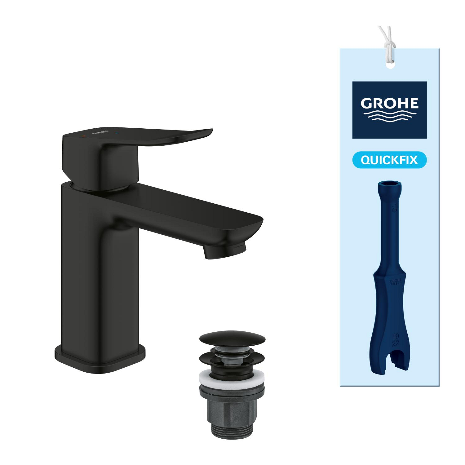 Baterie lavoar Grohe 1018602430, Dice, tip comanda monocomanda, marime