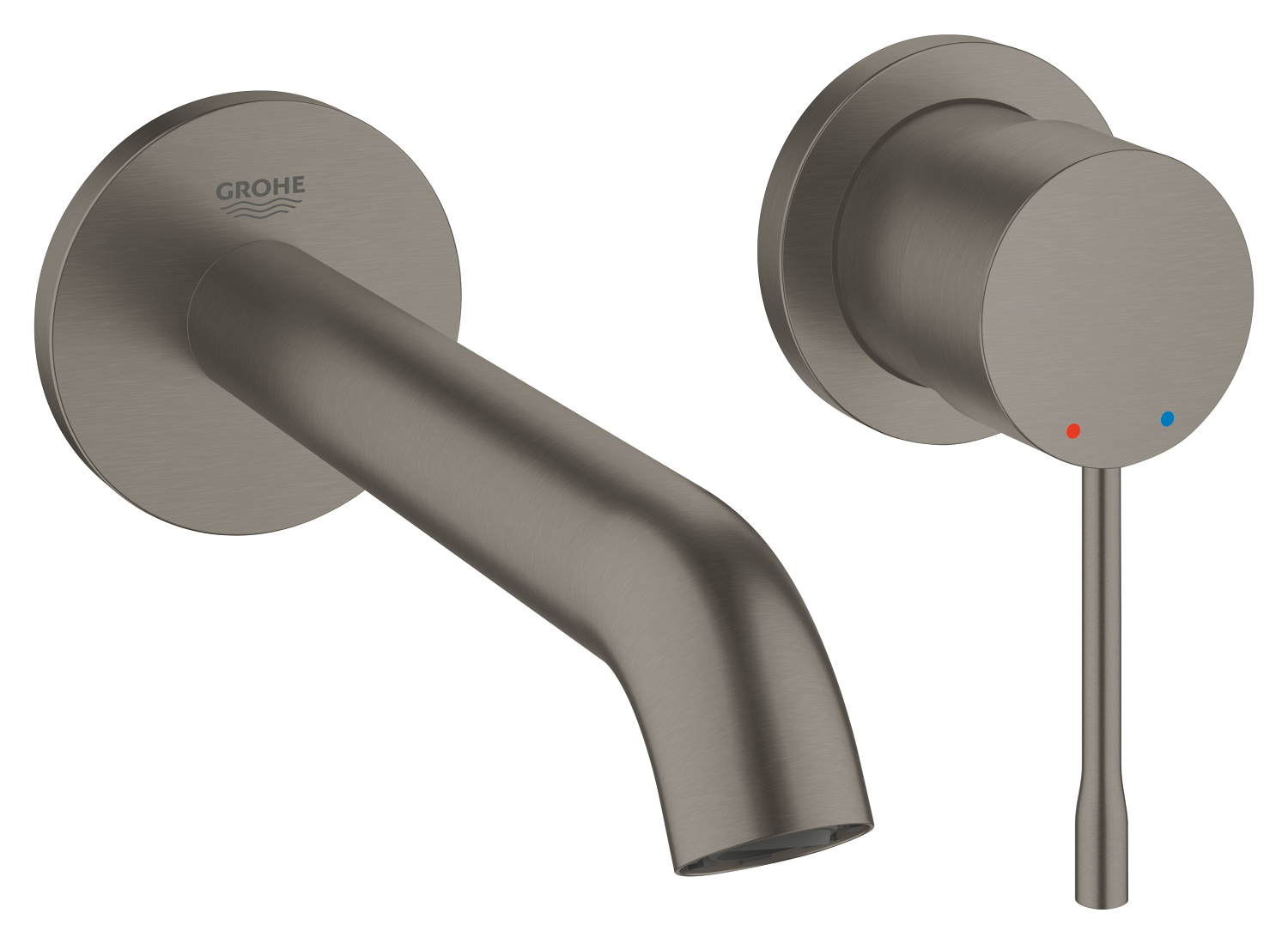 Grohe Baterie lavoar grohe essence 29192al1, 1/2'', montare pe perete, 183 mm, necesita valva, mat, grafit