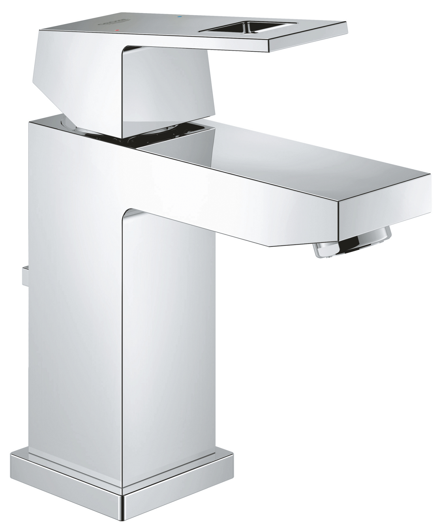Grohe Baterie lavoar grohe eurocube 2312700e, 3/8'', m, 157 mm, eco, ventil, crom