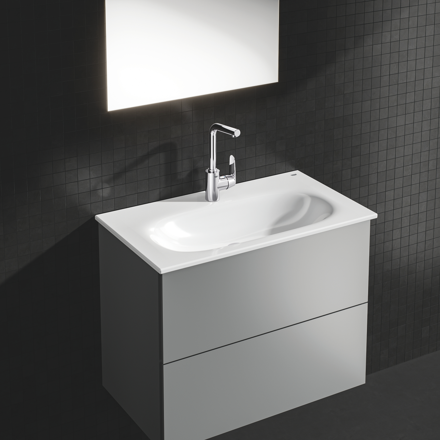 Baterie lavoar Grohe 23054003, 1 bar, 35 mm, 291 mm, 143 mm, 415 mm, 1 orificii instalare, 3/8 dimensiune racord, Crom
