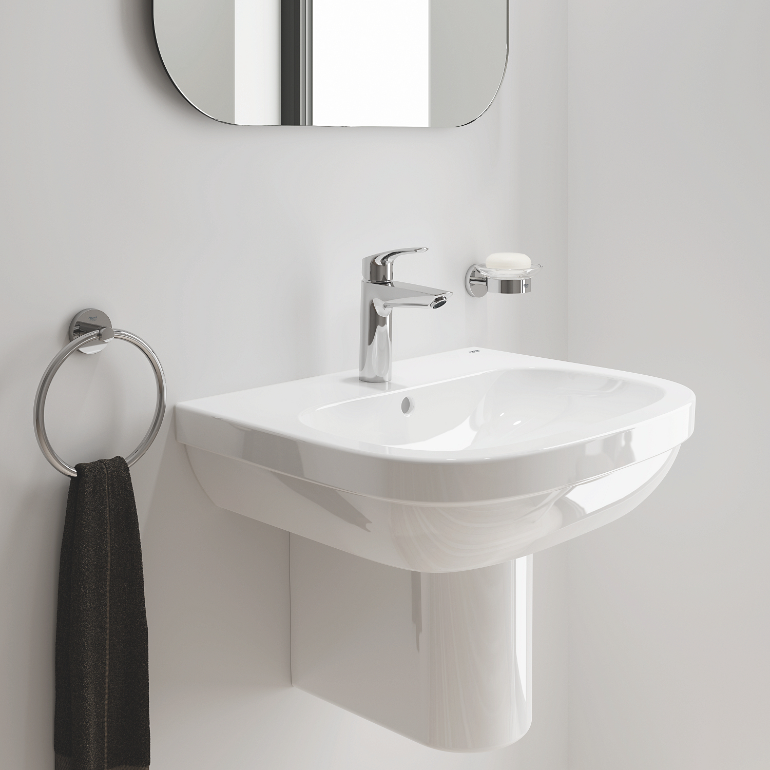 Baterie lavoar Grohe 23923003, 28 mm, 5.7 l/min, 0.3 bar, 35 mm, 195 mm, 121 mm, 365 mm, 1 orificii instalare, Crom