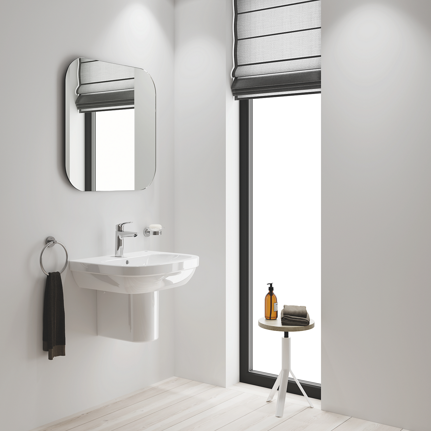 Baterie lavoar Grohe 23923003, 28 mm, 5.7 l/min, 0.3 bar, 35 mm, 195 mm, 121 mm, 365 mm, 1 orificii instalare, Crom