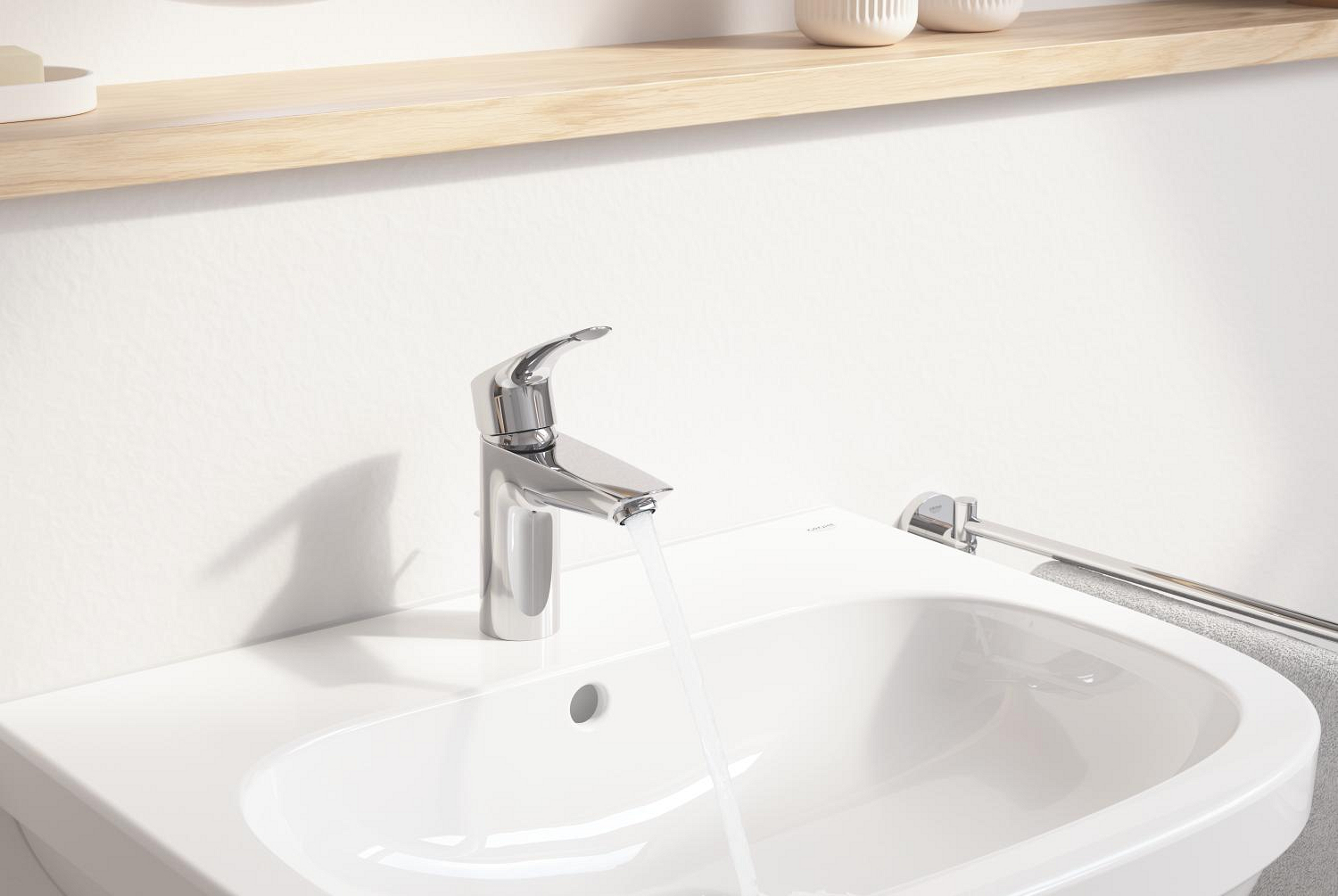 Baterie lavoar Grohe 33265003, 28 mm, 5.7 l/min, 0.7 bar, 35 mm, 169 mm, 109 mm, 395 mm, 1 orificii instalare, Crom