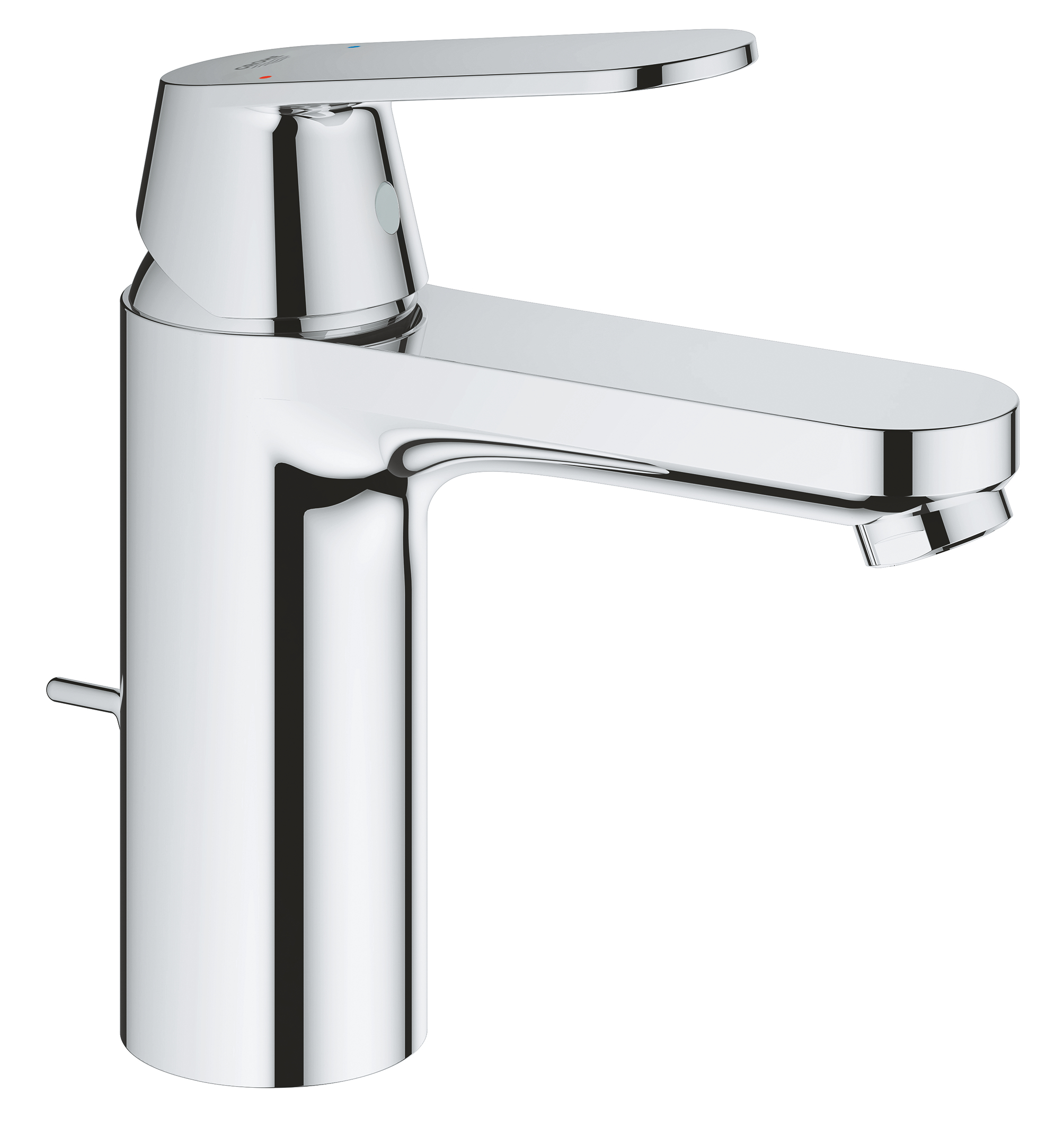 Grohe Baterie lavoar grohe eurosmart cosmopolitan 23325000, marimea m, monocomanda, 3/8'', cartus ceramic, evacuare cu tija, crom