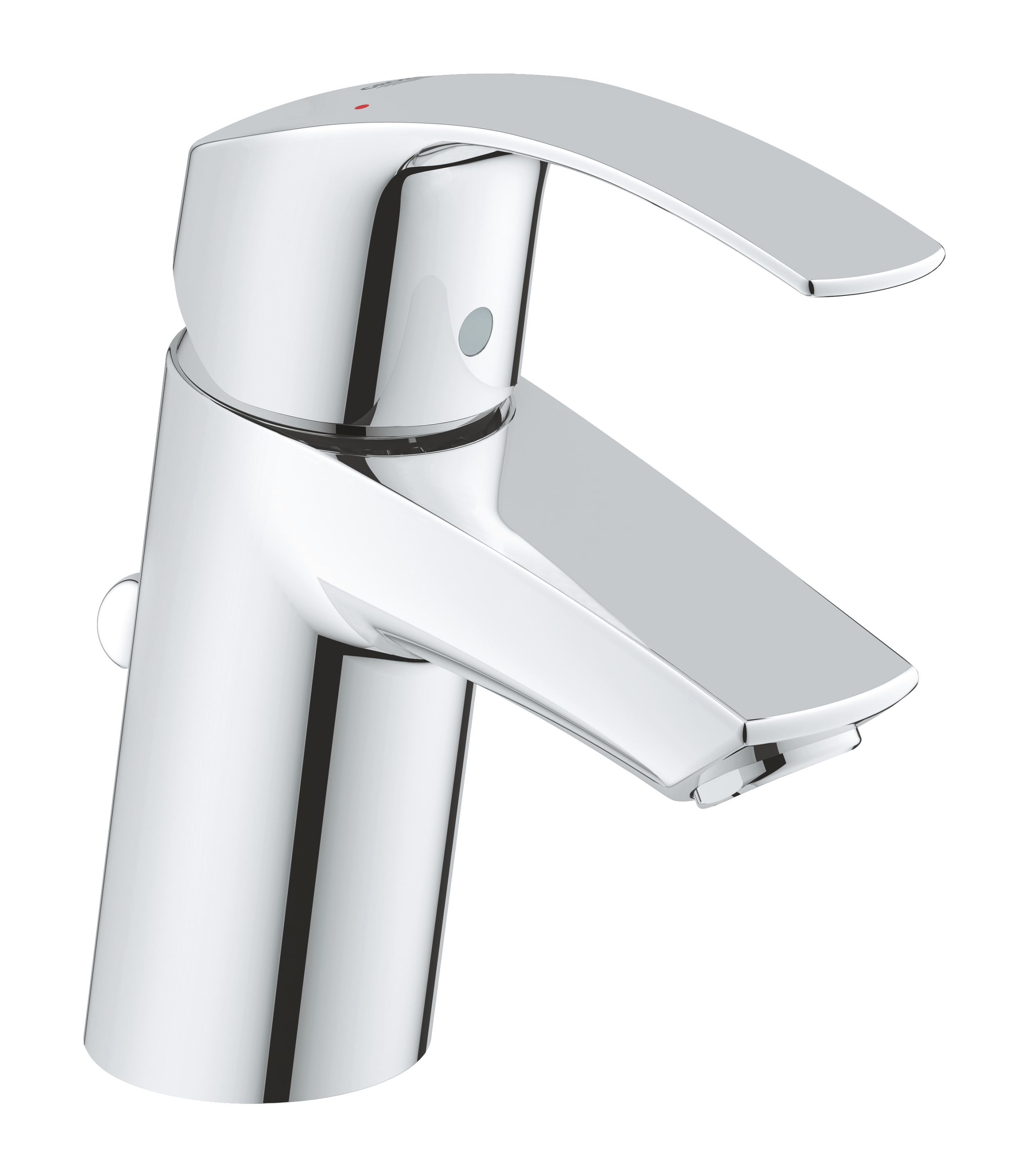 Grohe Baterie lavoar grohe eurosmart 33265002, marimea s, monocomanda, 3/8'', cartus ceramic, evacuare cu tija, crom