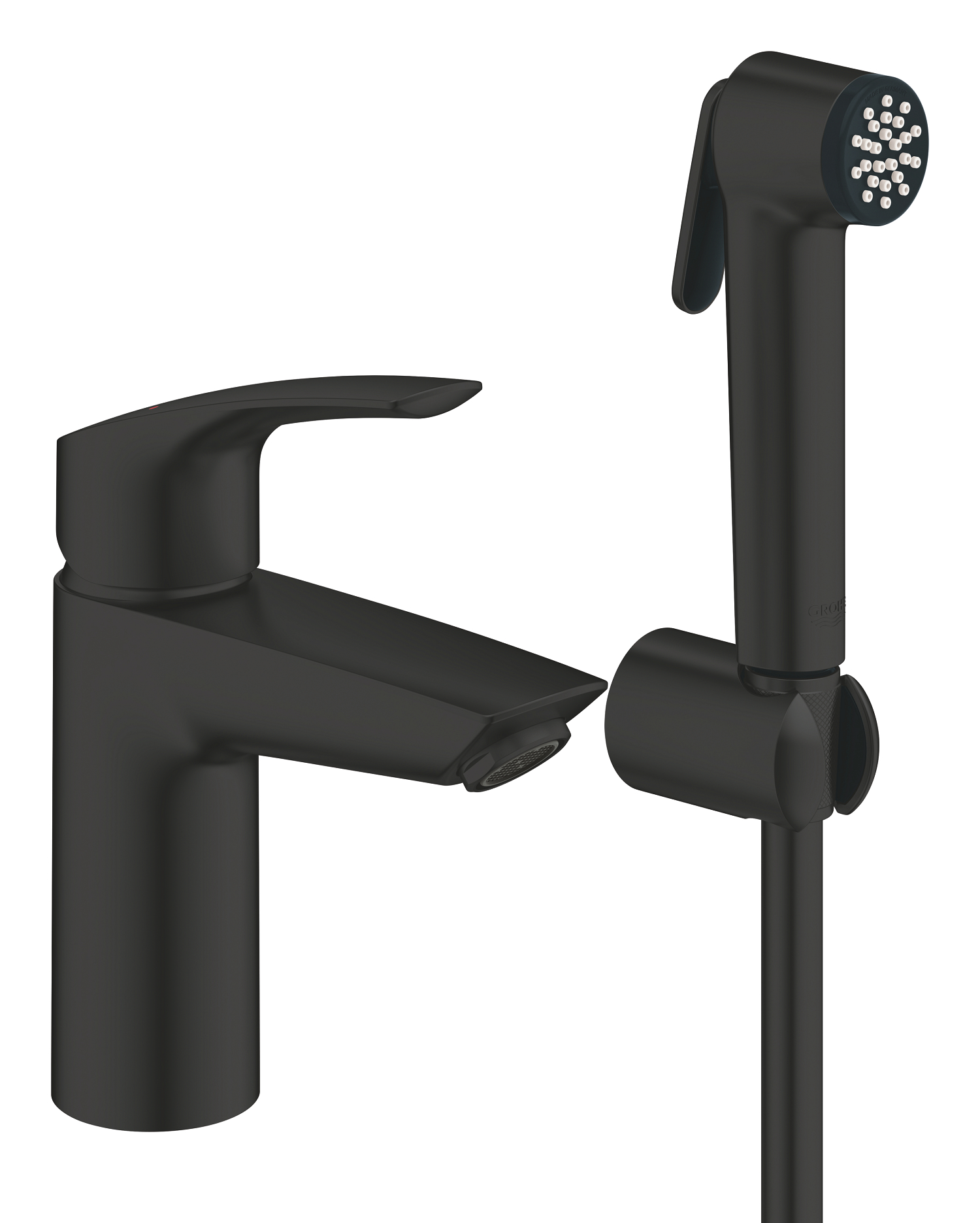 Grohe Baterie lavoar grohe eurosmart, s, 169 mm, dus igienic, mat, negru, 231242433
