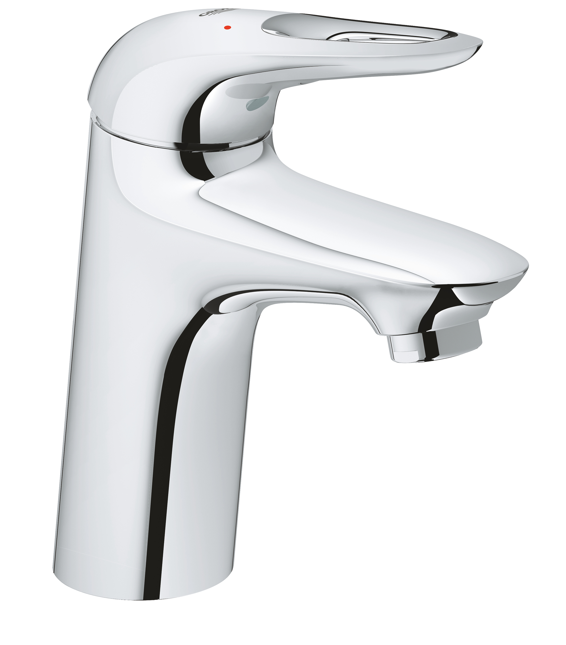 Grohe Baterie lavoar grohe eurostyle 32468003, marimea s, monocomanda, 3/8'', cartus ceramic, evacuare push to open, crom