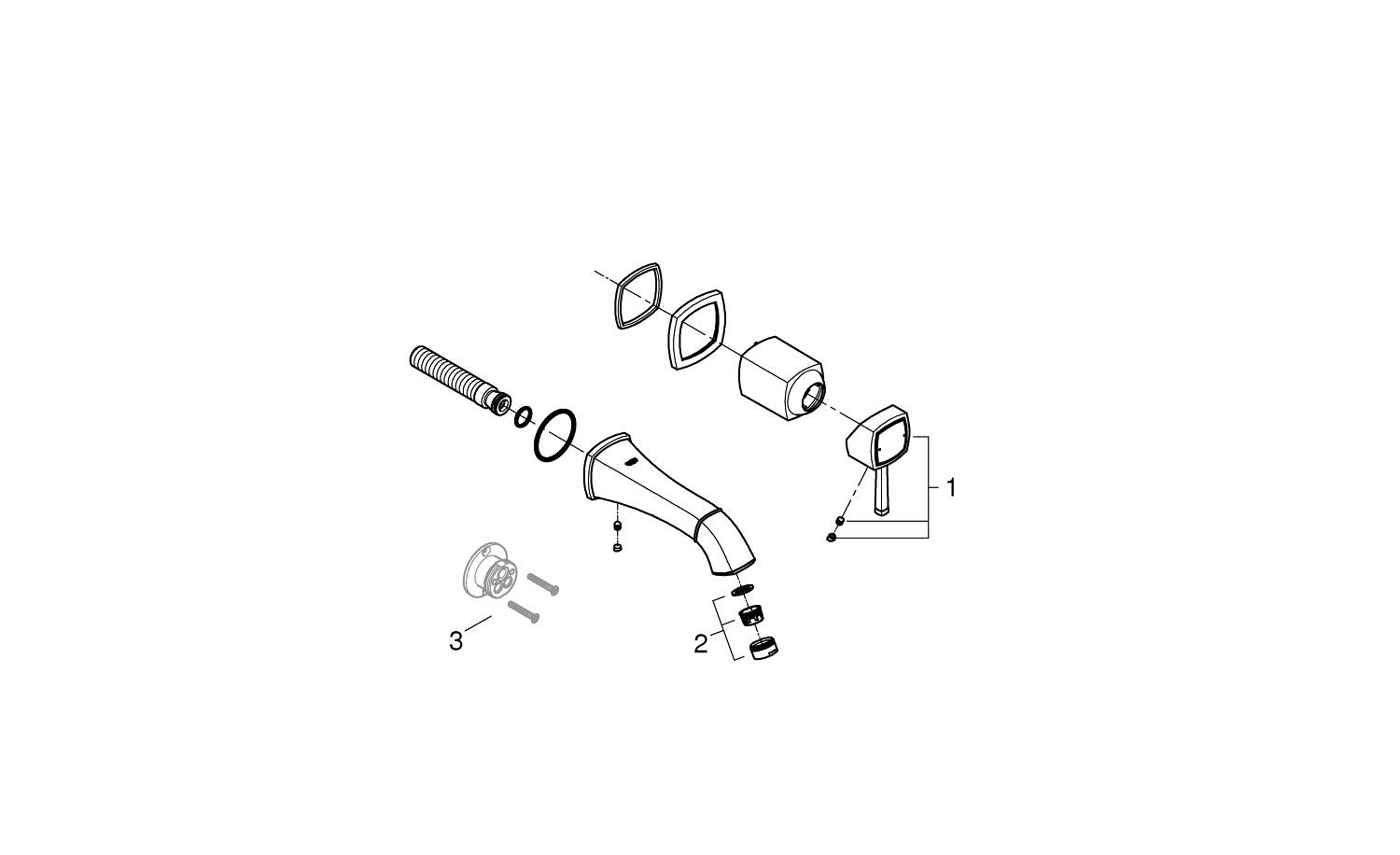 Baterie lavoar Grohe 19929000, Grandera, tip comanda monocomanda, tip 