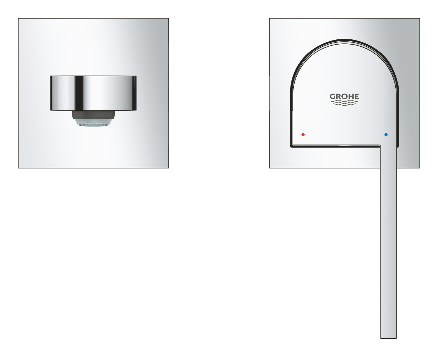 Baterie lavoar Grohe 29306003, 1 bar, 35 mm, 60 mm, 203 mm, 2 orificii instalare, 1/2 dimensiune racord, Crom