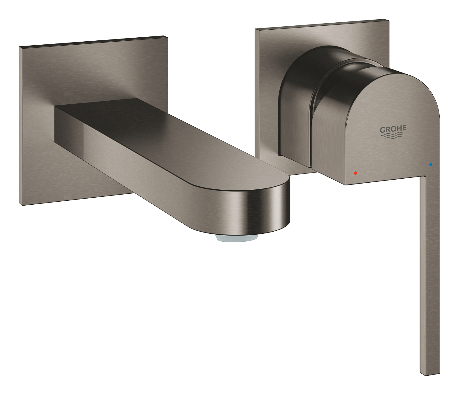 Grohe Baterie lavoar grohe plus, pe perete, 147 mm, necesita valva, mat, grafit, 29303al3