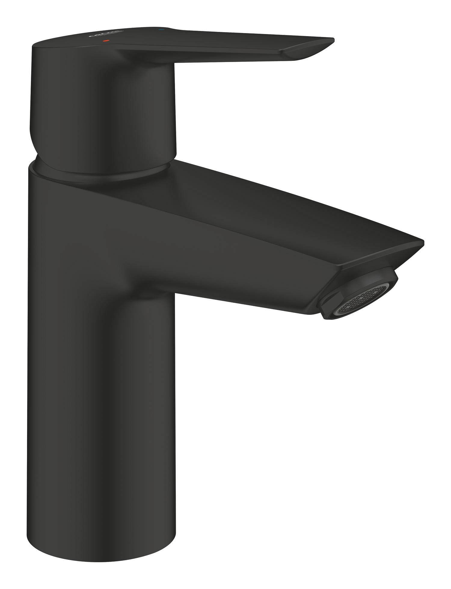 Grohe Baterie lavoar grohe start 235502432, 3/8'', marimea s, monocomanda, 5.7 l/min, ventil push to open, mat, negru