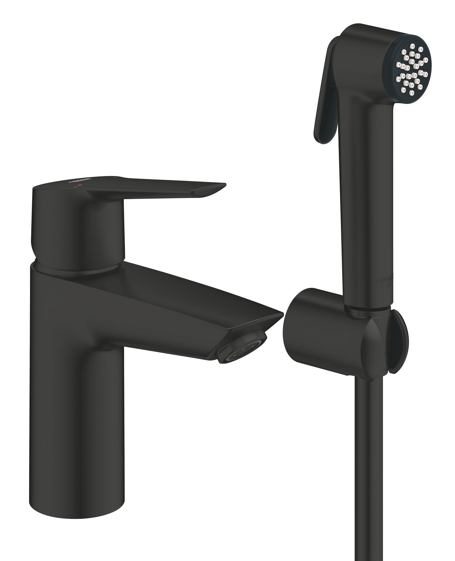 Grohe Baterie lavoar grohe start, s, 165 mm, dus igienic, mat, negru, 231232433