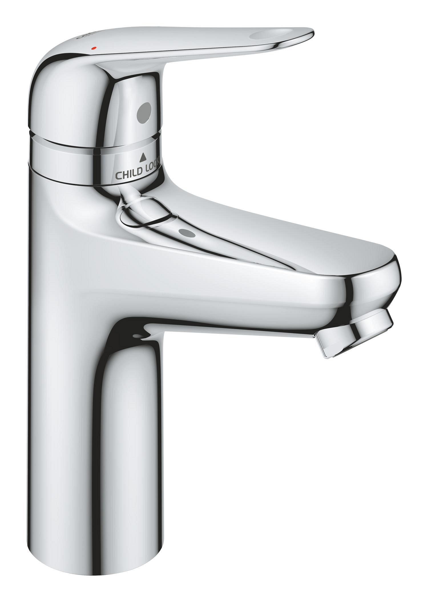Grohe Baterie lavoar grohe swift, m, 185 mm, childlock, ventil, crom, 24327001