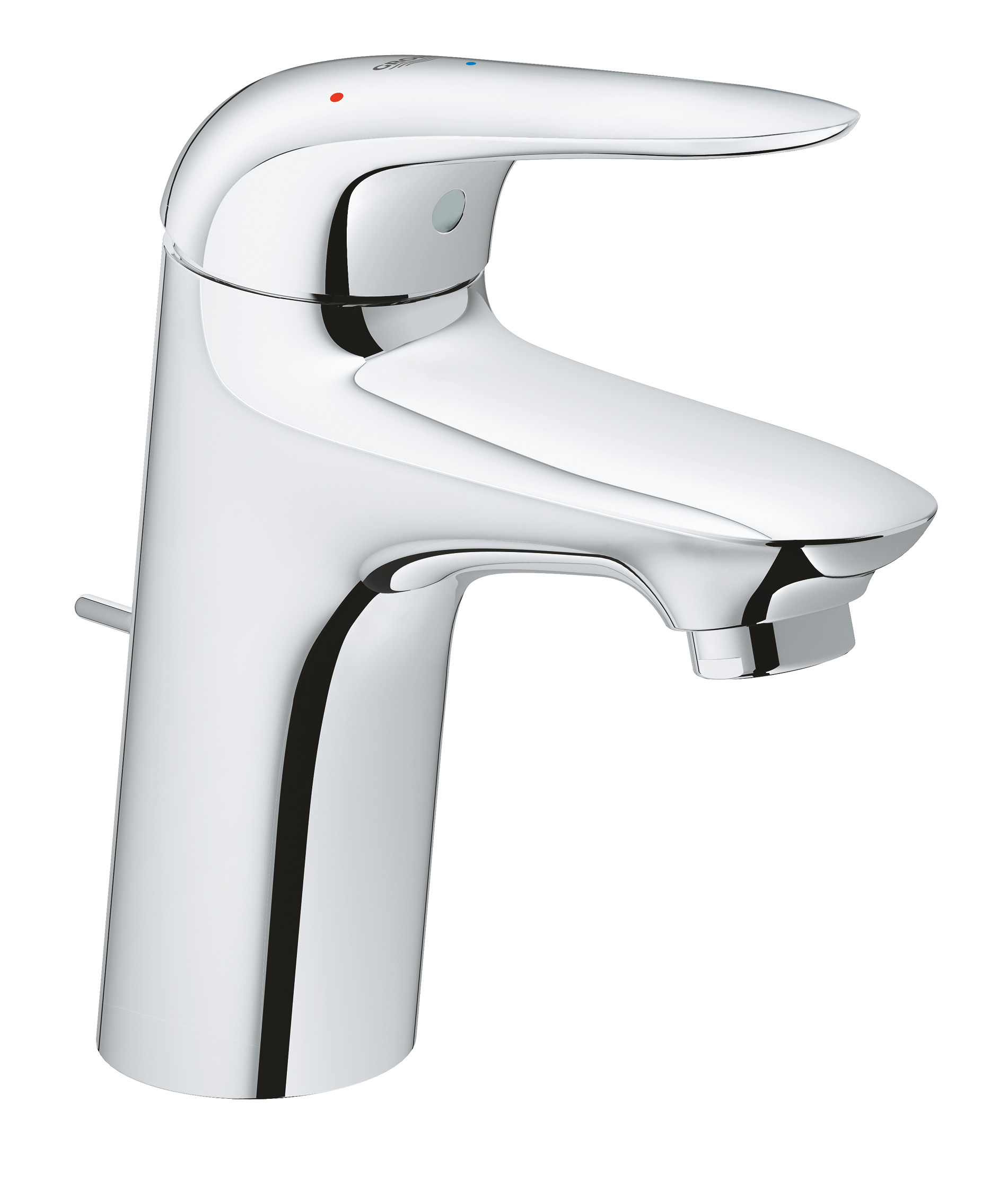 Grohe Baterie lavoar grohe wave 23581001, 3/8'', s, 163 mm, pornire pe rece, ventil, crom