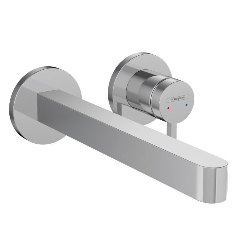 Hansgrohe Baterie lavoar hansgrohe finoris 76050000, 3/8'', montare pe perete, marimea xl, monocomanda, necesita set fixare, crom